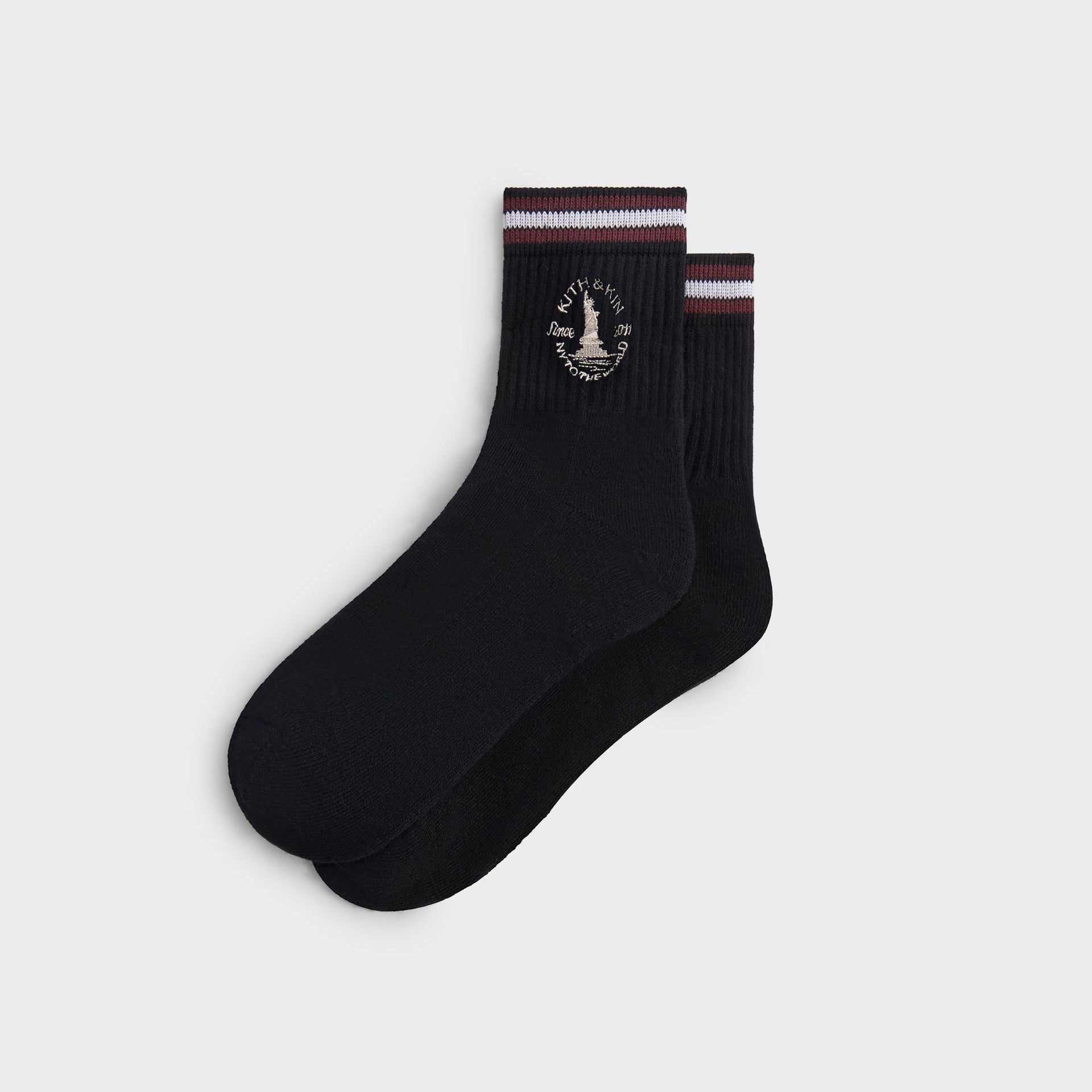 Kith Kith & Kin Logo Mid Crew Sock - Nocturnal