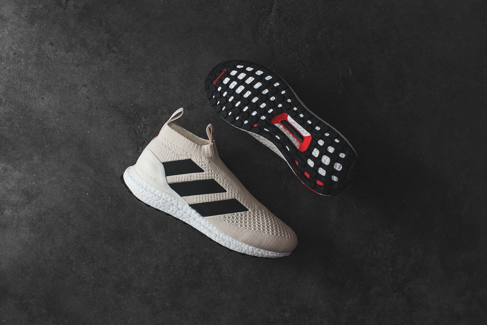 adidas Ace 17+ Pure Control Ultra Boost - Off White / Core Red