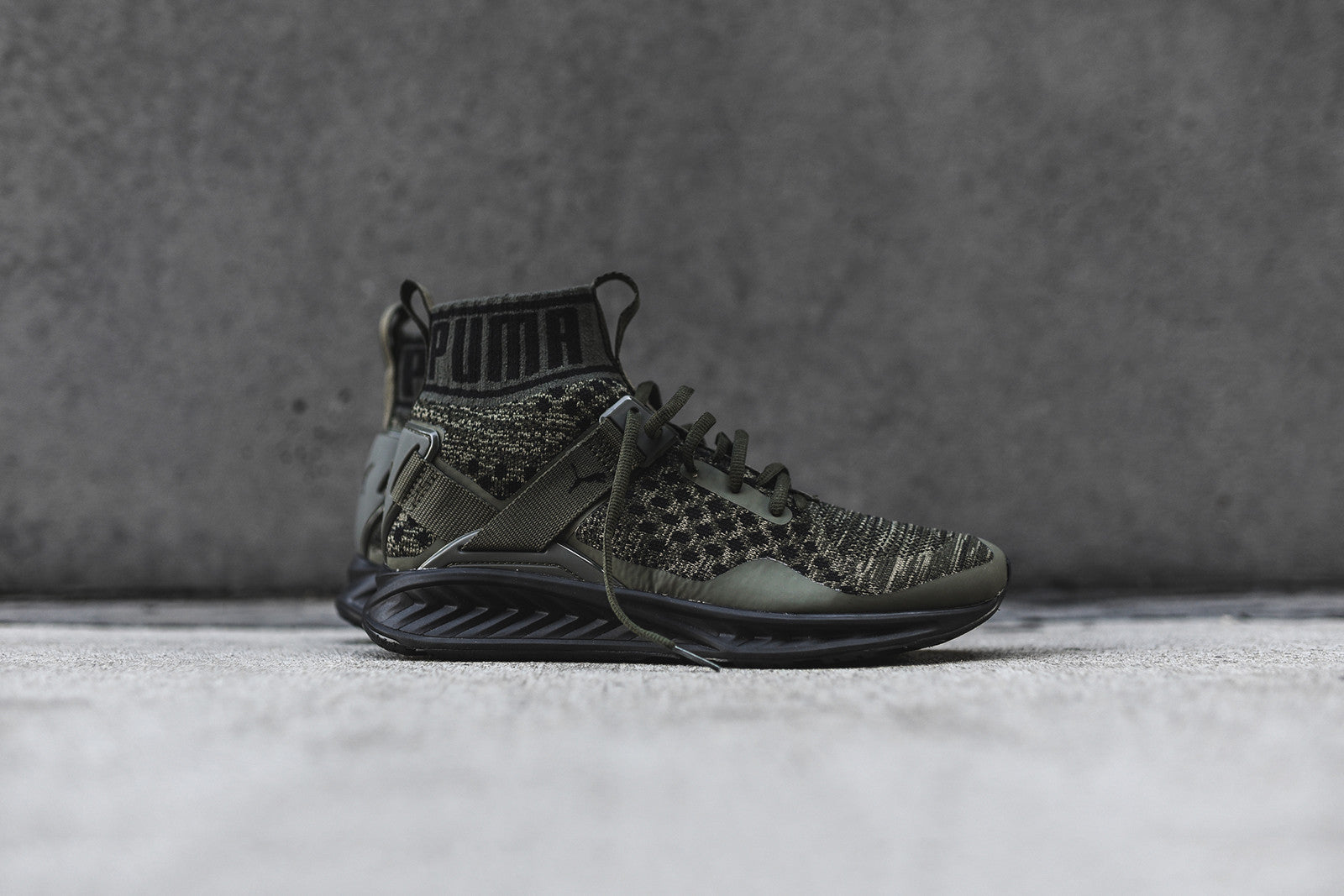 Puma Ignite EvoKnit - Olive