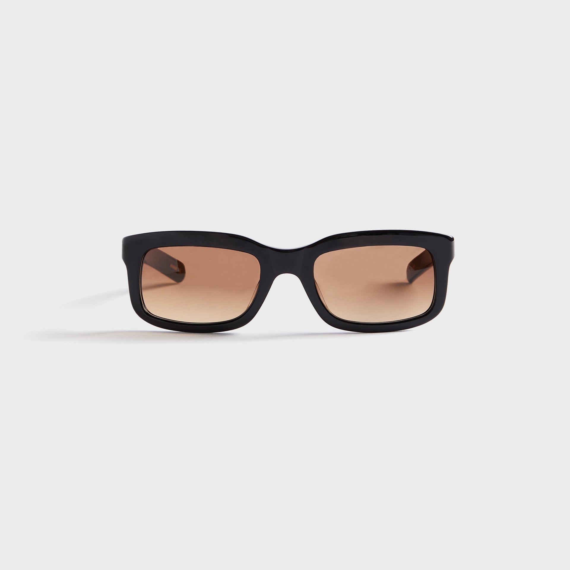 Flatlist Palmer Sunglasses - Solid Black / Brown Gradient Lens