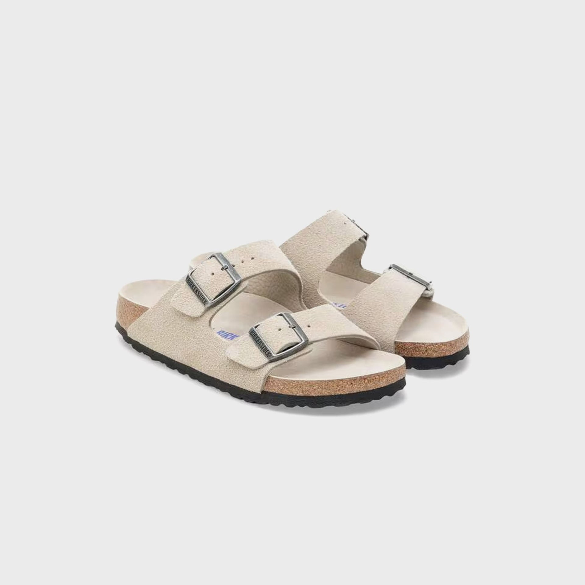 Birkenstock Arizona Soft Footbed Suede - Oyster Tonal