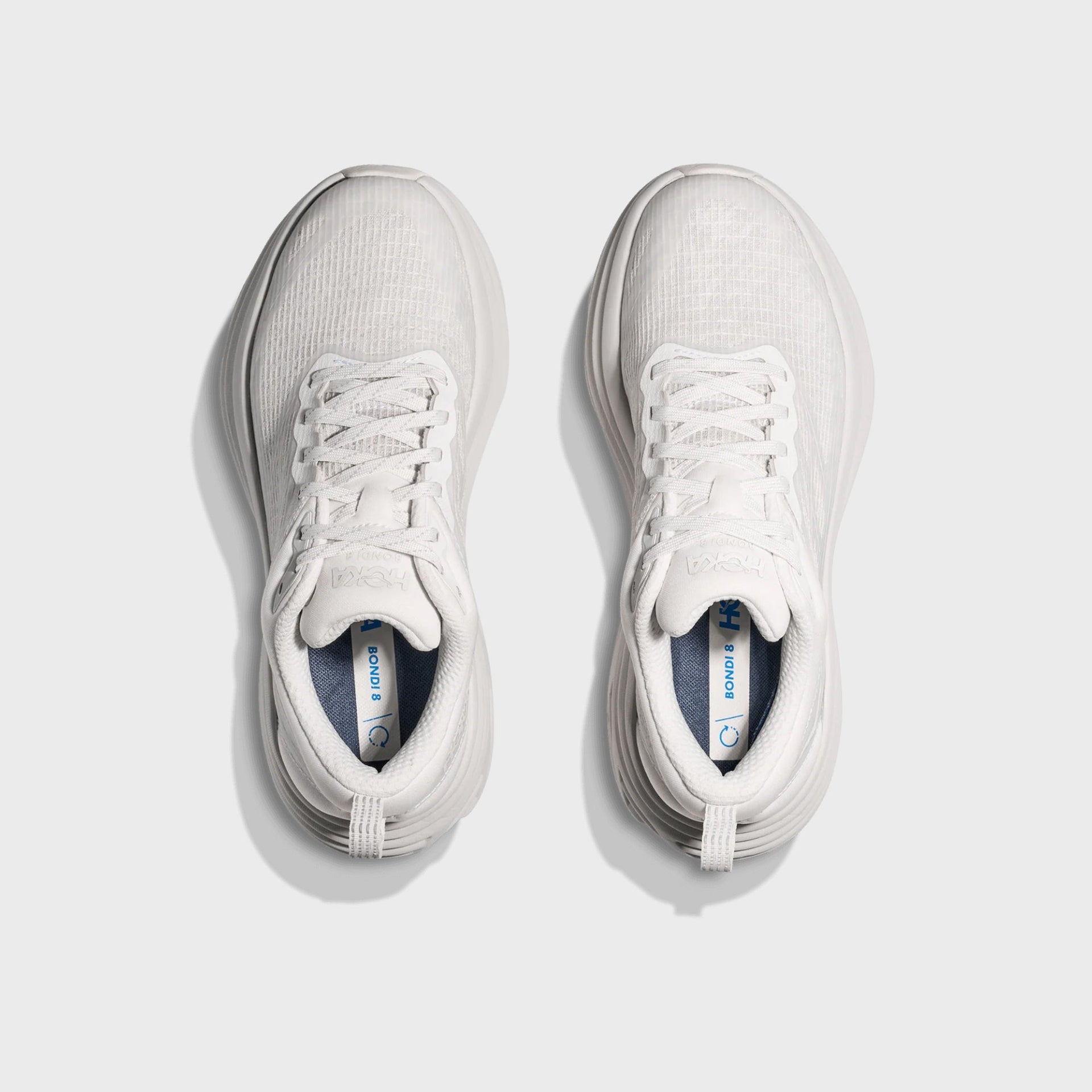 HOKA Bondi 8 Ts - Caged White / Cosmic Grey