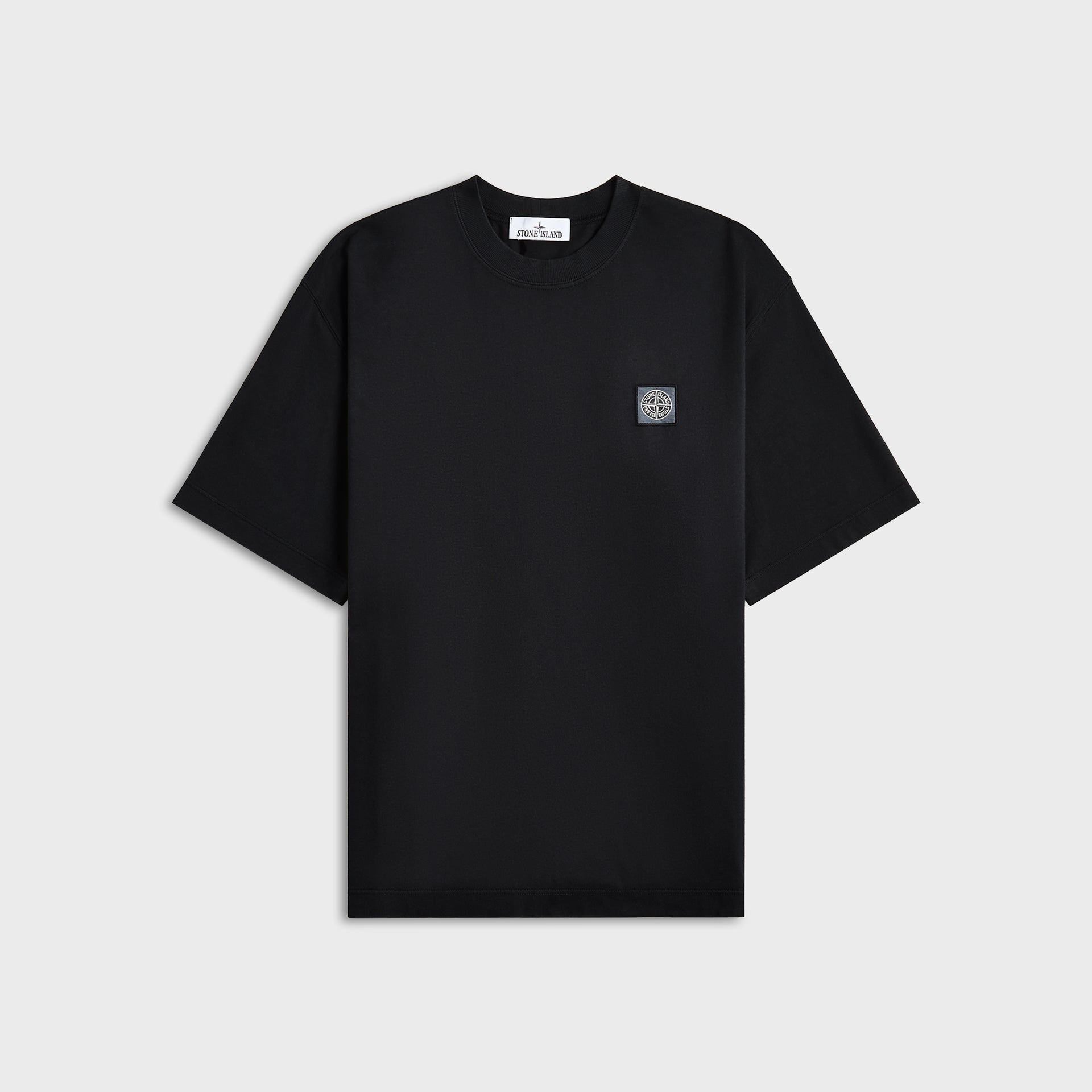 T-shirt Stone Island teint en pièce - Noir