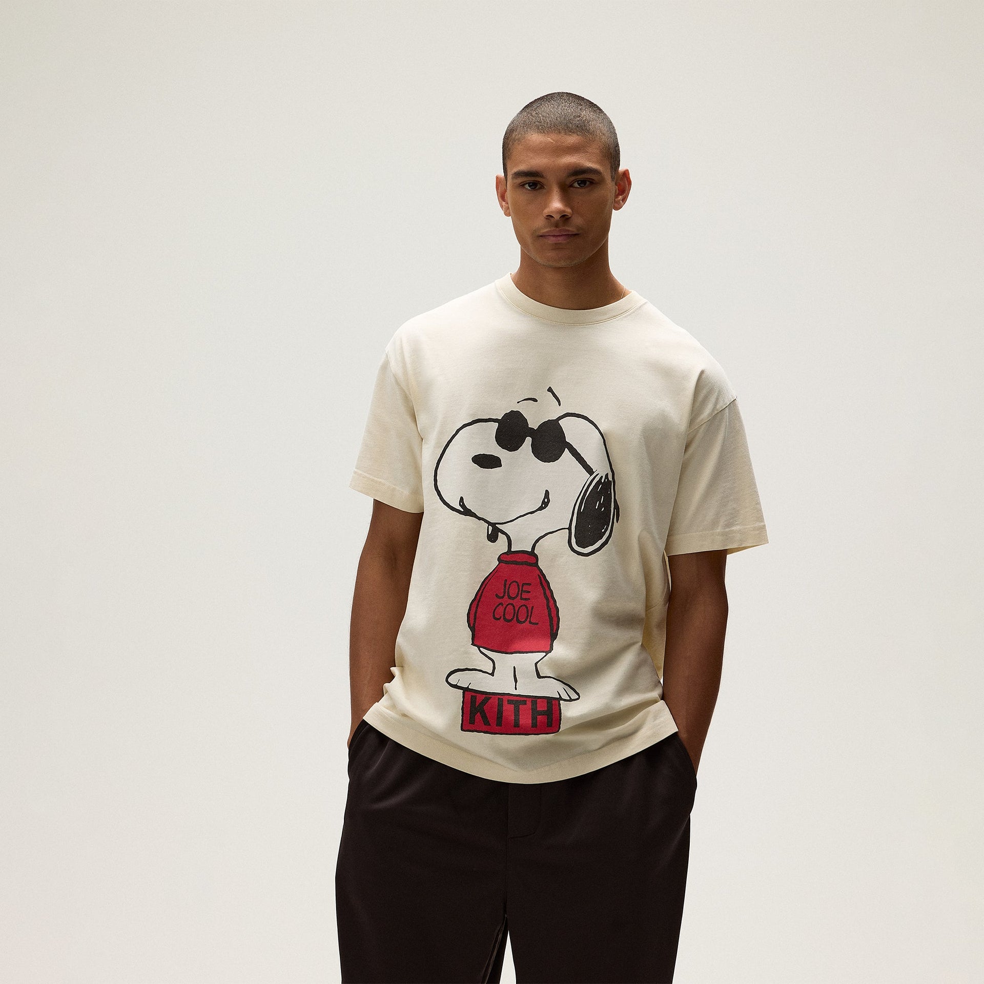 Kith for Peanuts Joe Cool Vintage Tee - Sandrift