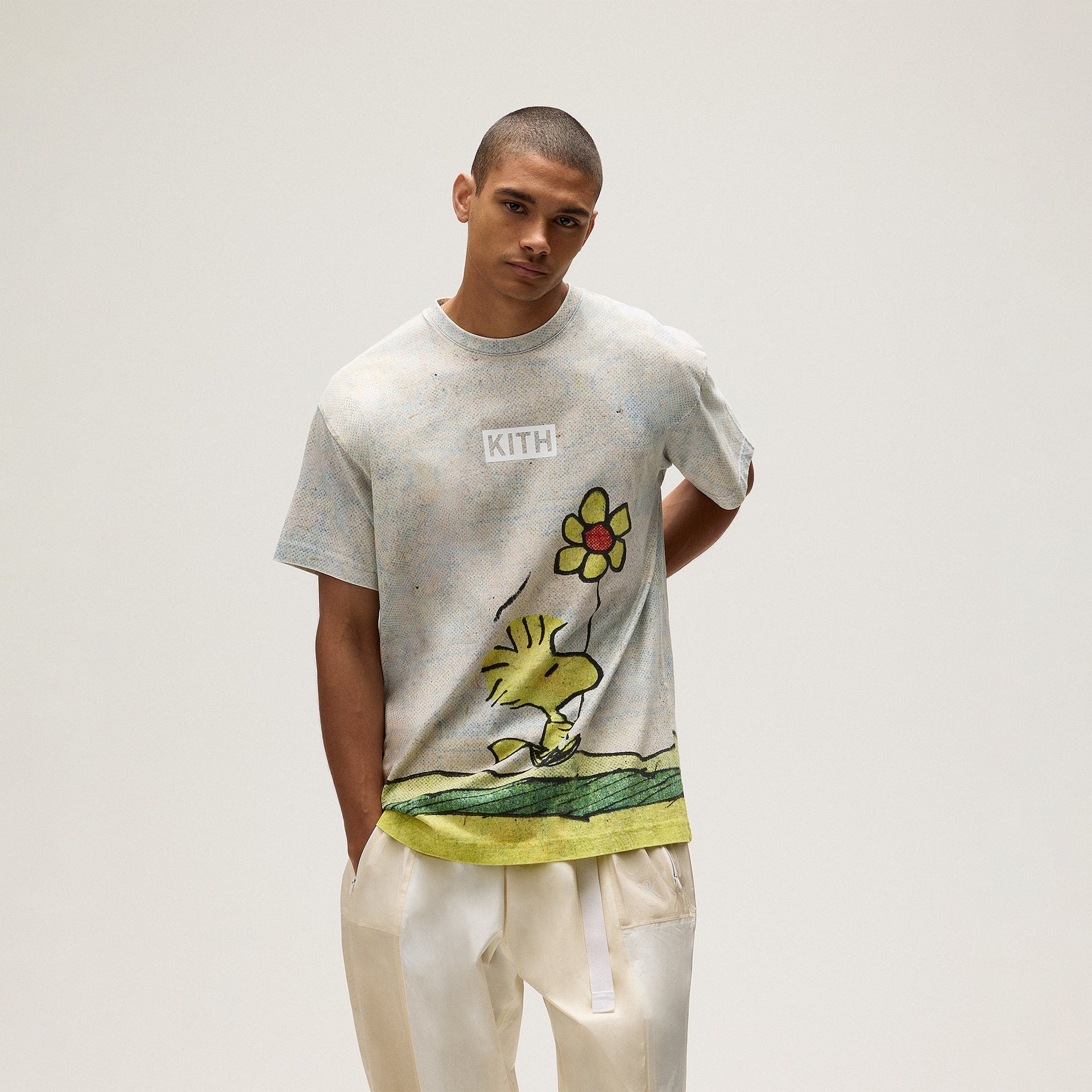 Kith for Peanuts Woodstock Comic Vintage Tee - Chalk