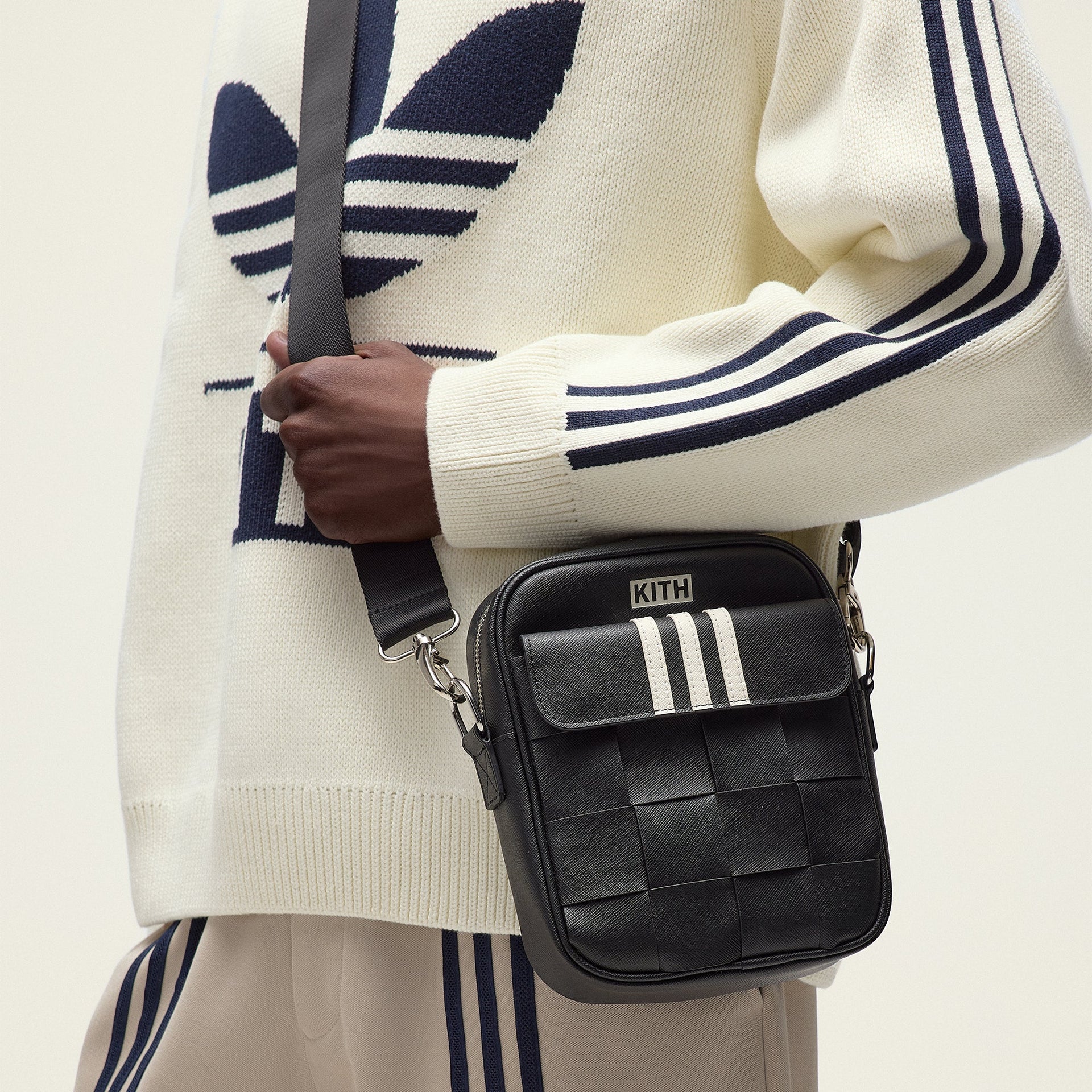 Kith for adidas Football Leather Crossbody in Black