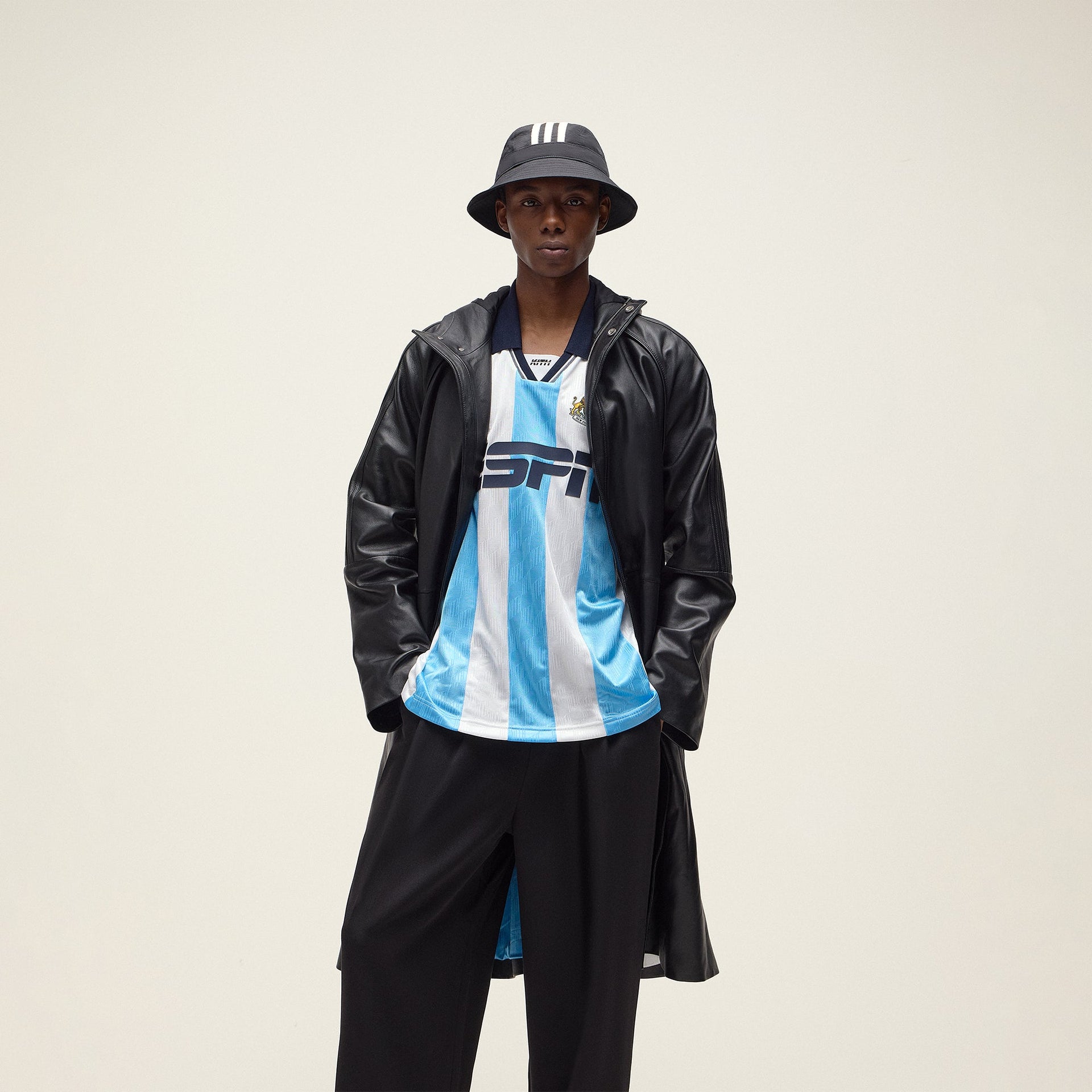 Kith for adidas Football Stadium Coat in Black