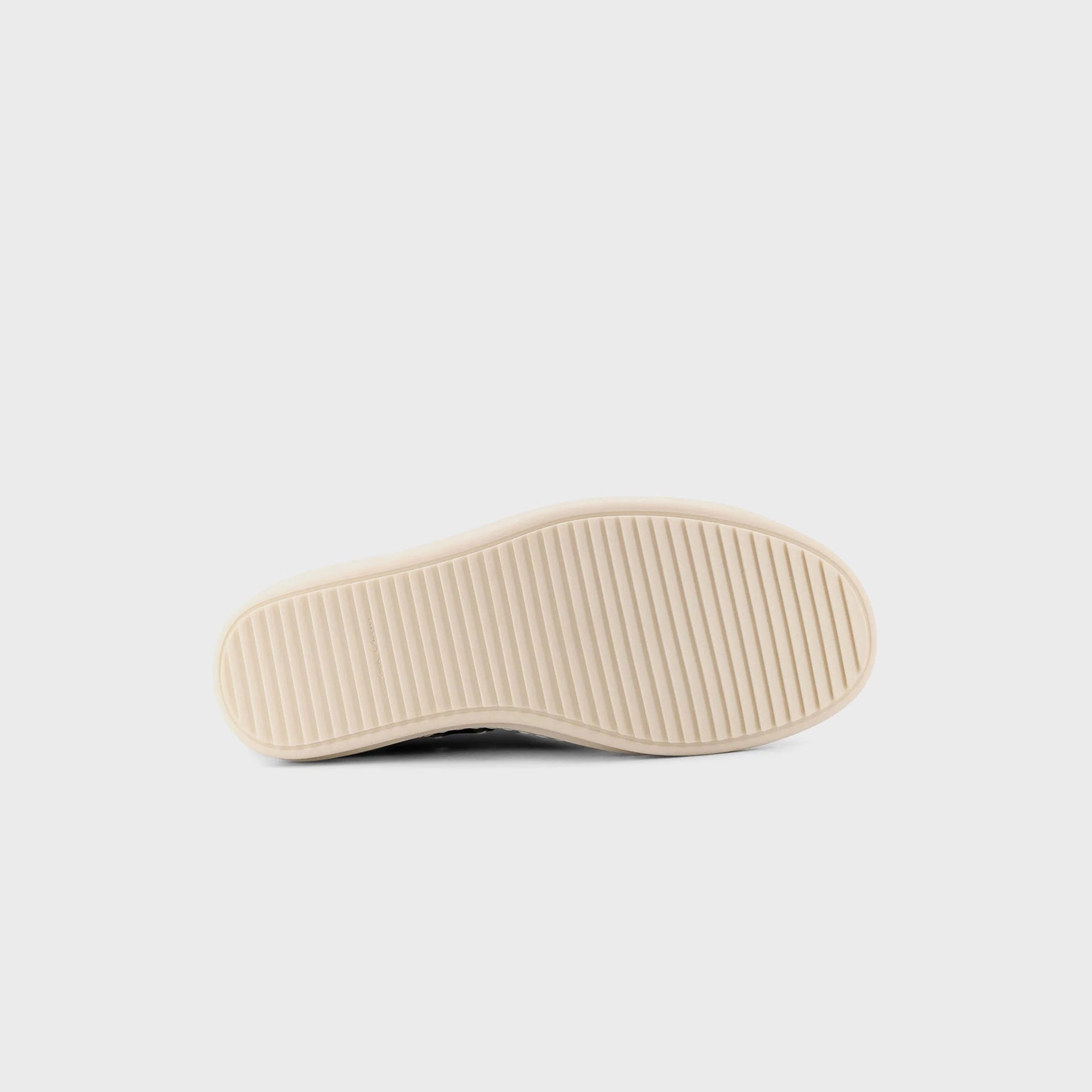 Rick Owens Scarpe In Pelle Low Sneaks - Black / Milk / Milk