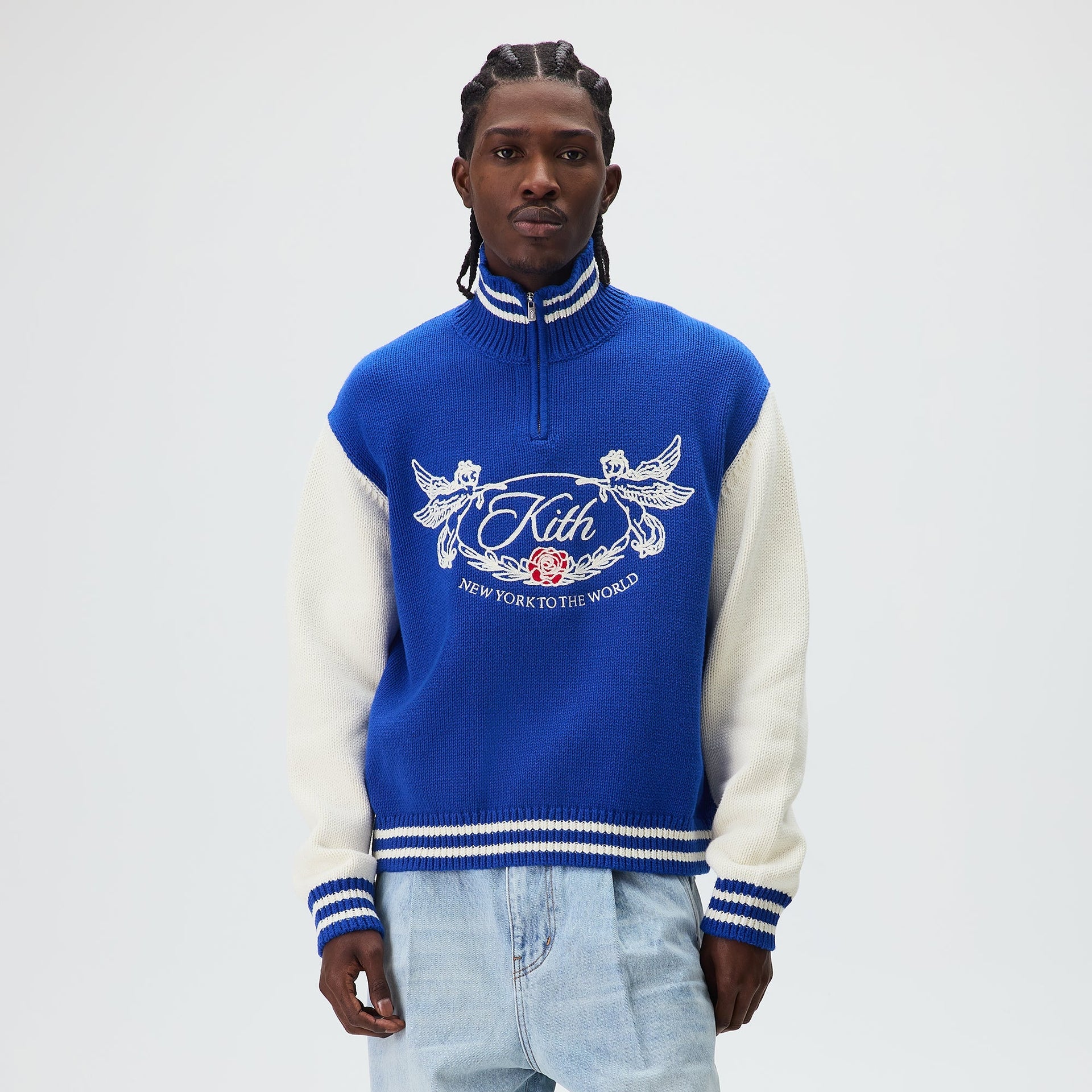 Kith Quarter Zip Wyona Sweater - Cyclone
