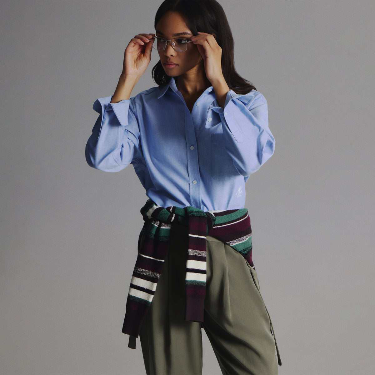 Kith Women Ora II Oxford Shirt - Moonstone