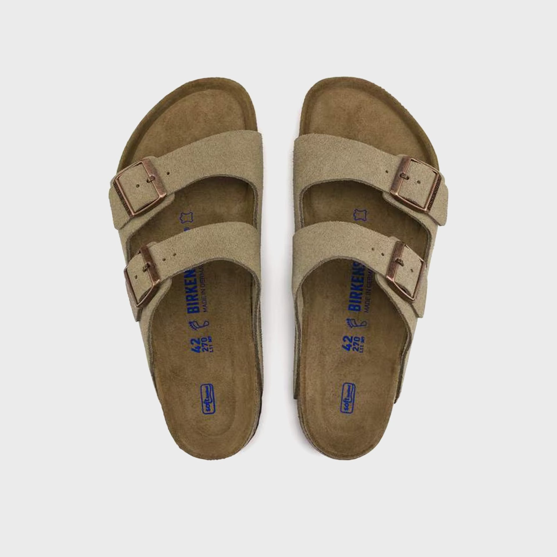 Birkenstock Arizona Soft Footbed Suede - Taupe