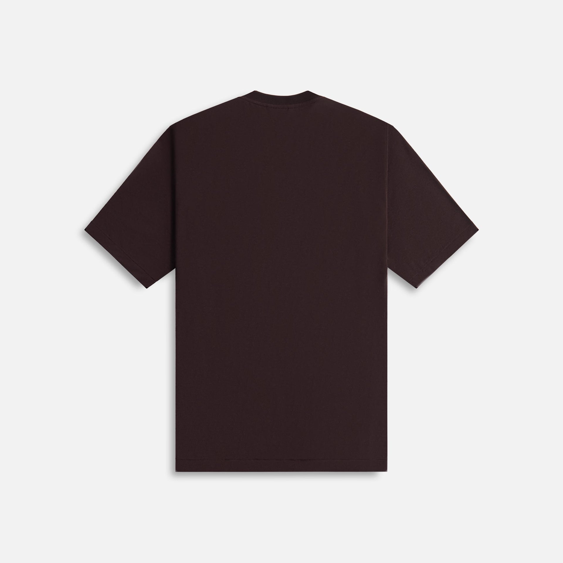 T-shirt Auralee en jersey de laine ultra-doux - Marron foncé
