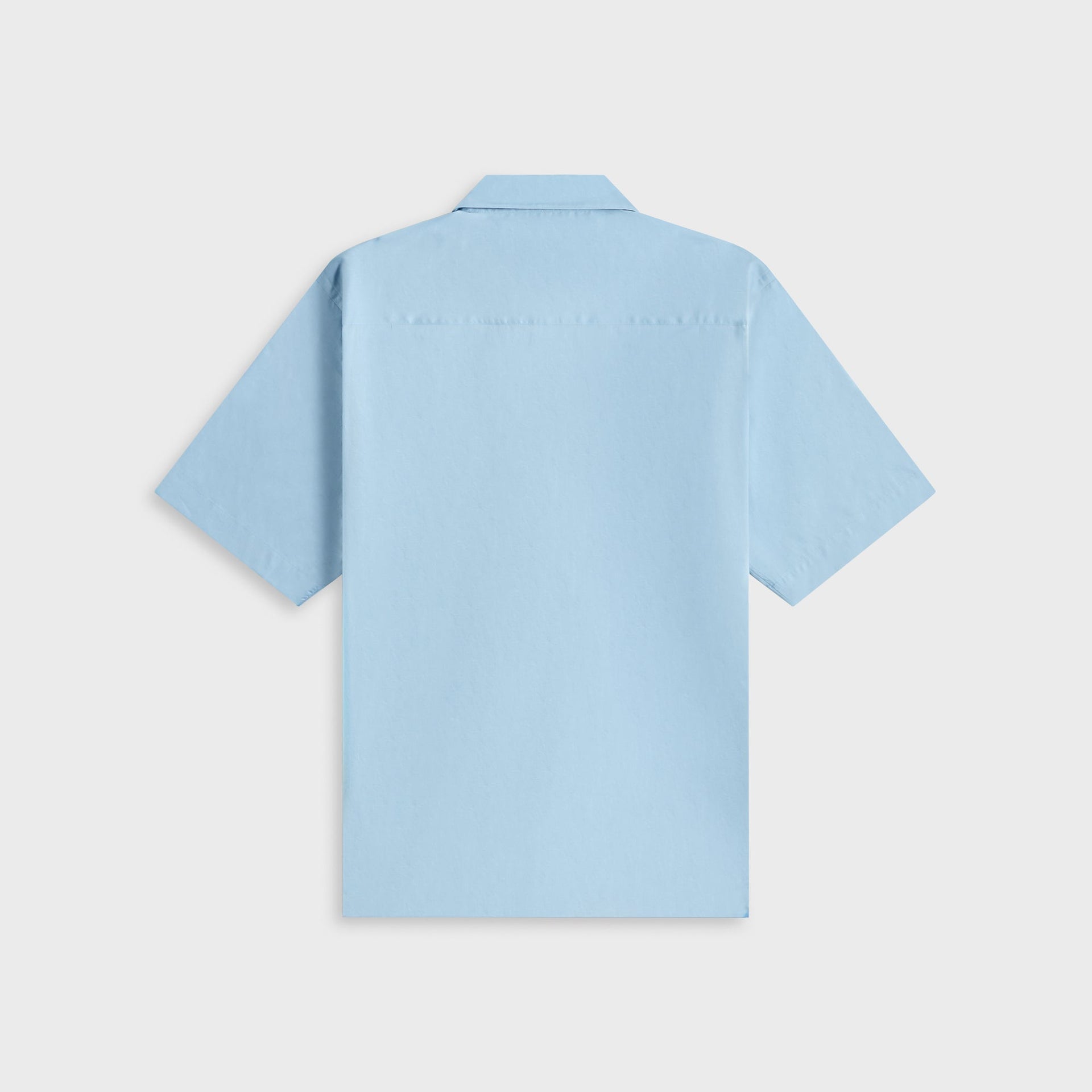 Chemise Auralee Washed Finx à col ouvert - Bleu clair