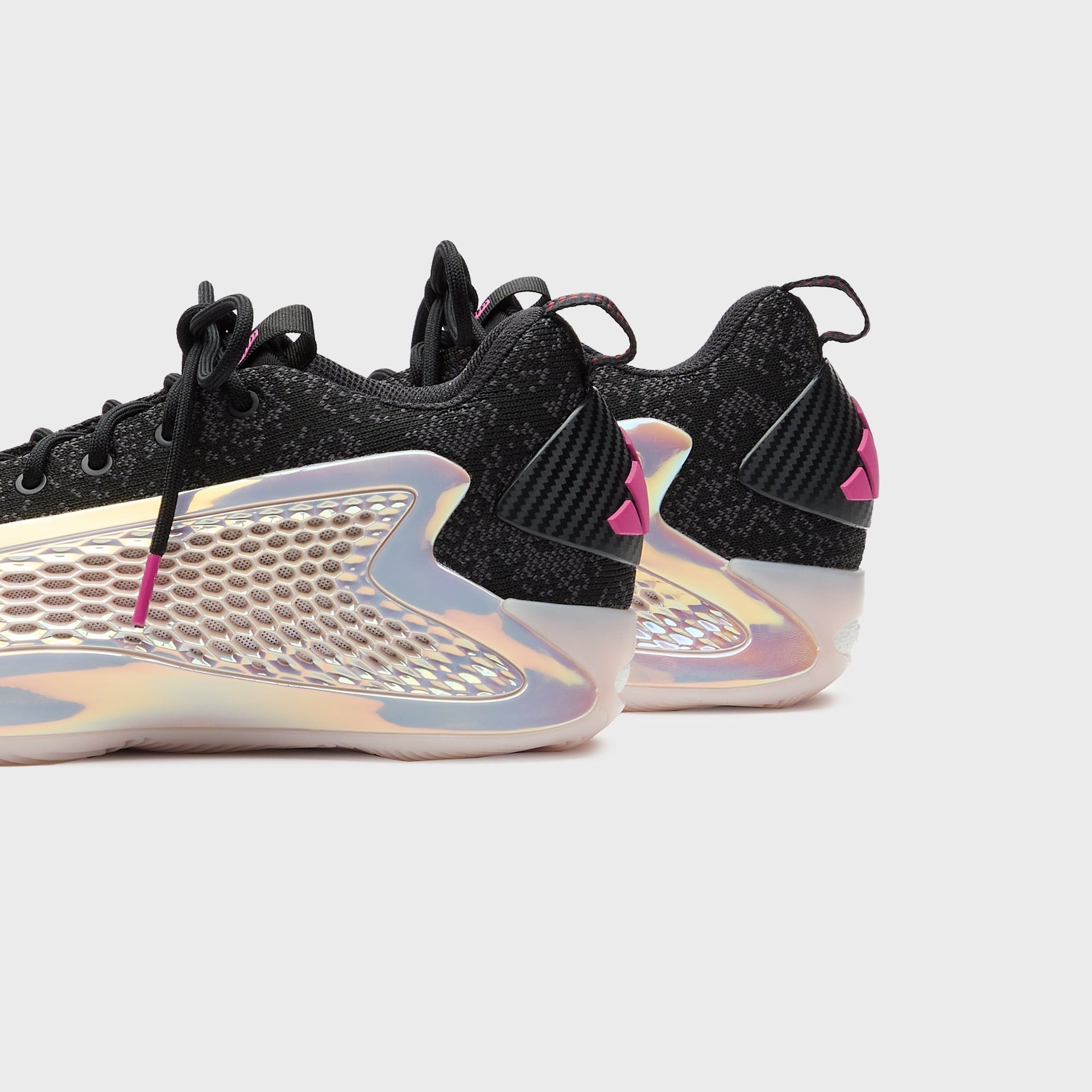 adidas Anthony Edwards 1 Low - Black / Almost Pink / Lucid Fuchsia