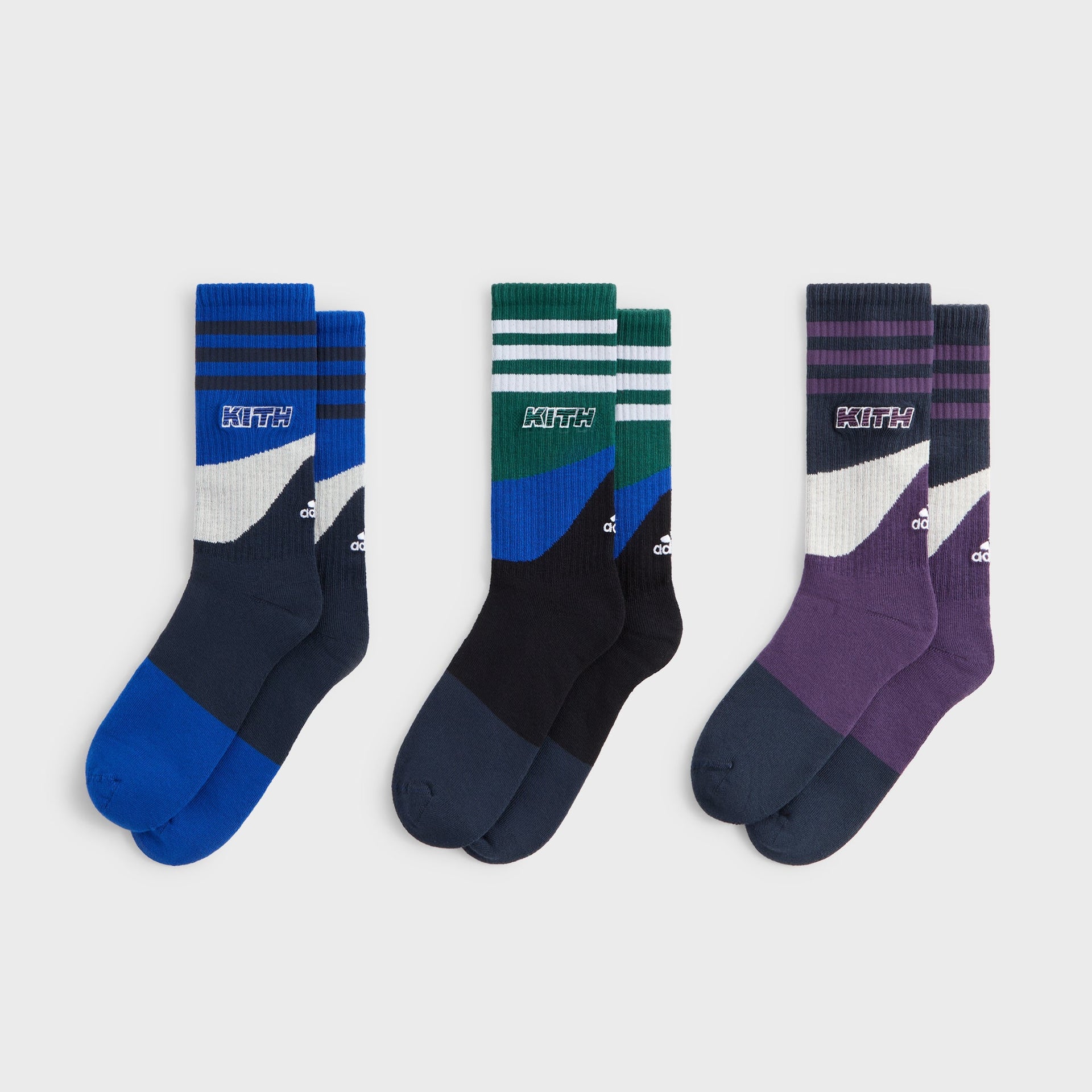 Kith for adidas Football 3-Pack Logo Socks - Multi