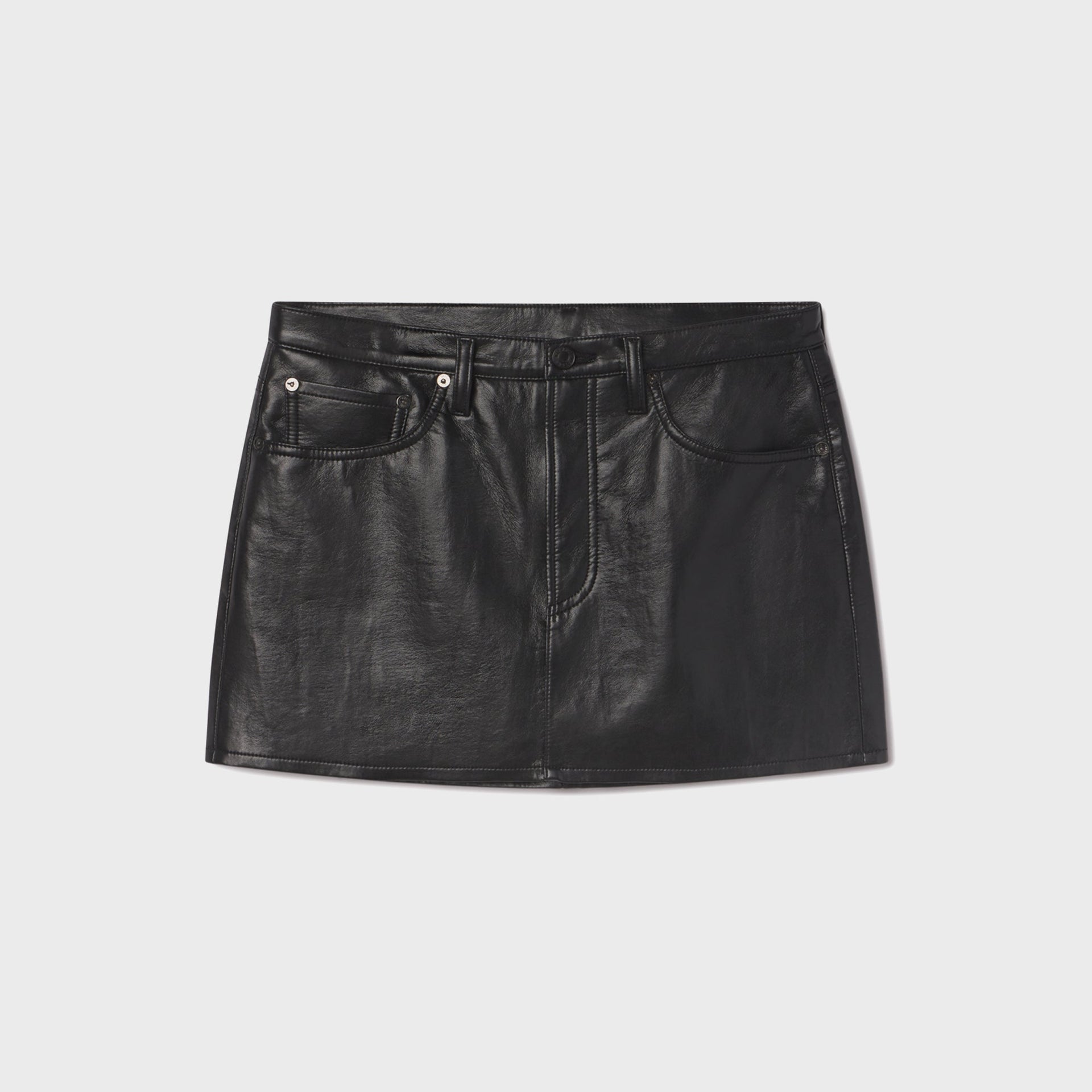 Agolde Keira Mini Skirt - Black