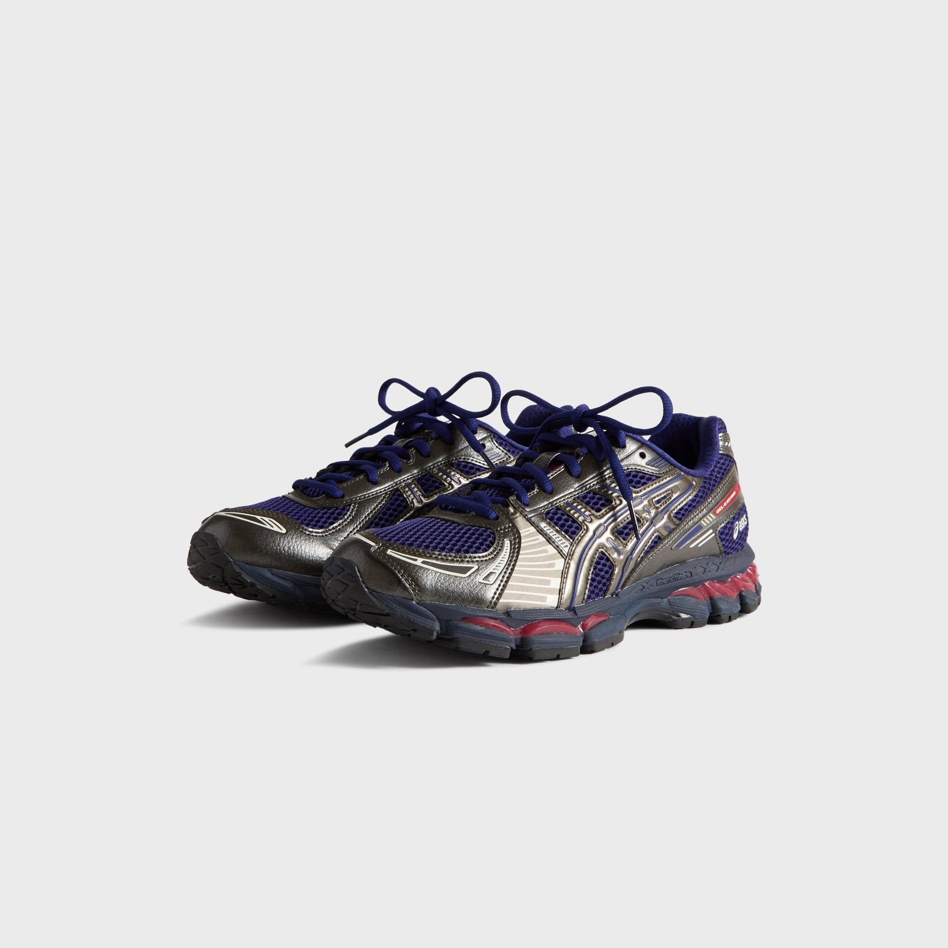 Marvel vs. Capcom | Kith for ASICS GEL-KAYANO® 12.1 Captain America vs. Guile Double Box - Dive Blue / Gunmetal / Deep Depths / Gunmetal
