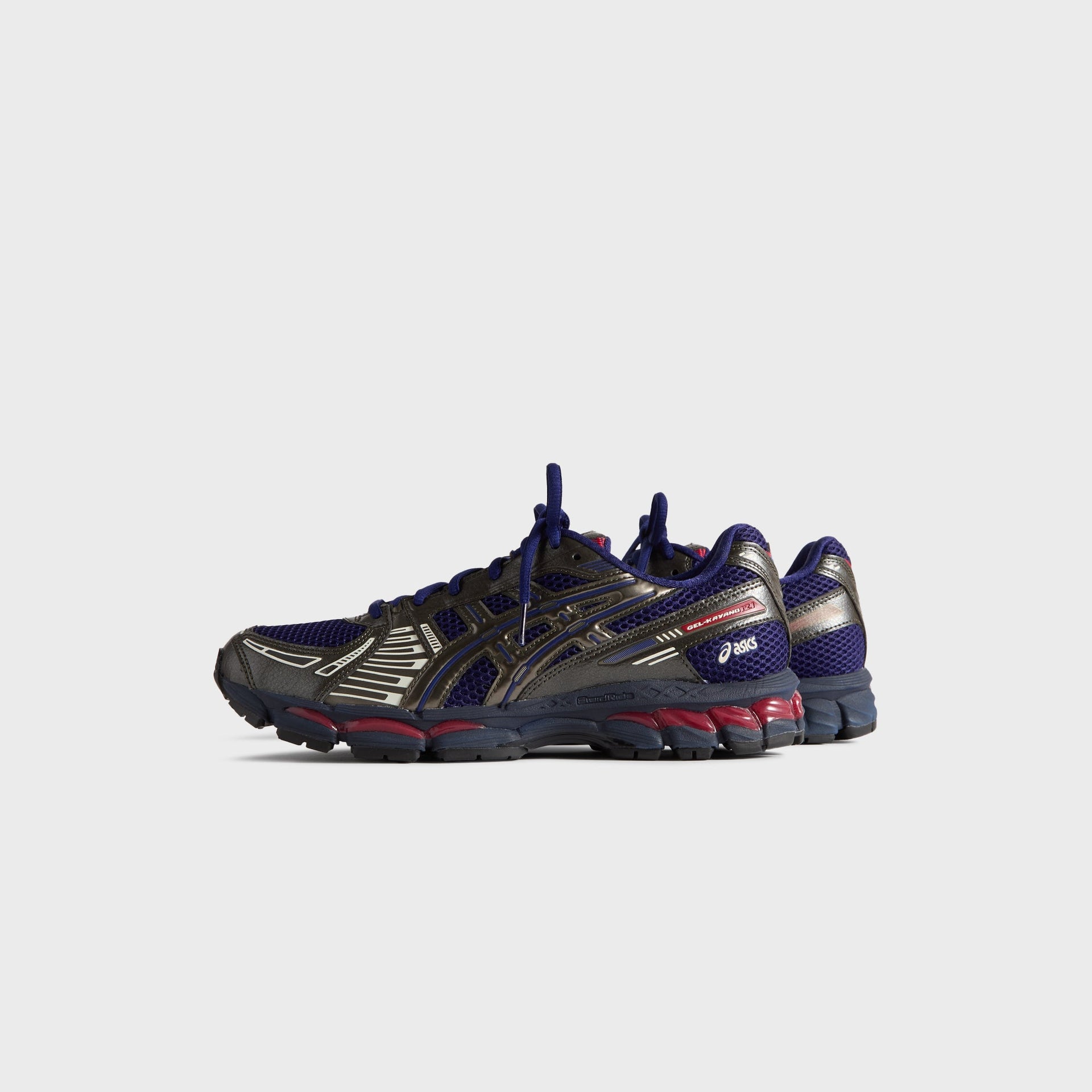 Marvel vs. Capcom | Kith for ASICS GEL-KAYANO® 12.1 Captain America vs. Guile Double Box - Dive Blue / Gunmetal / Deep Depths / Gunmetal