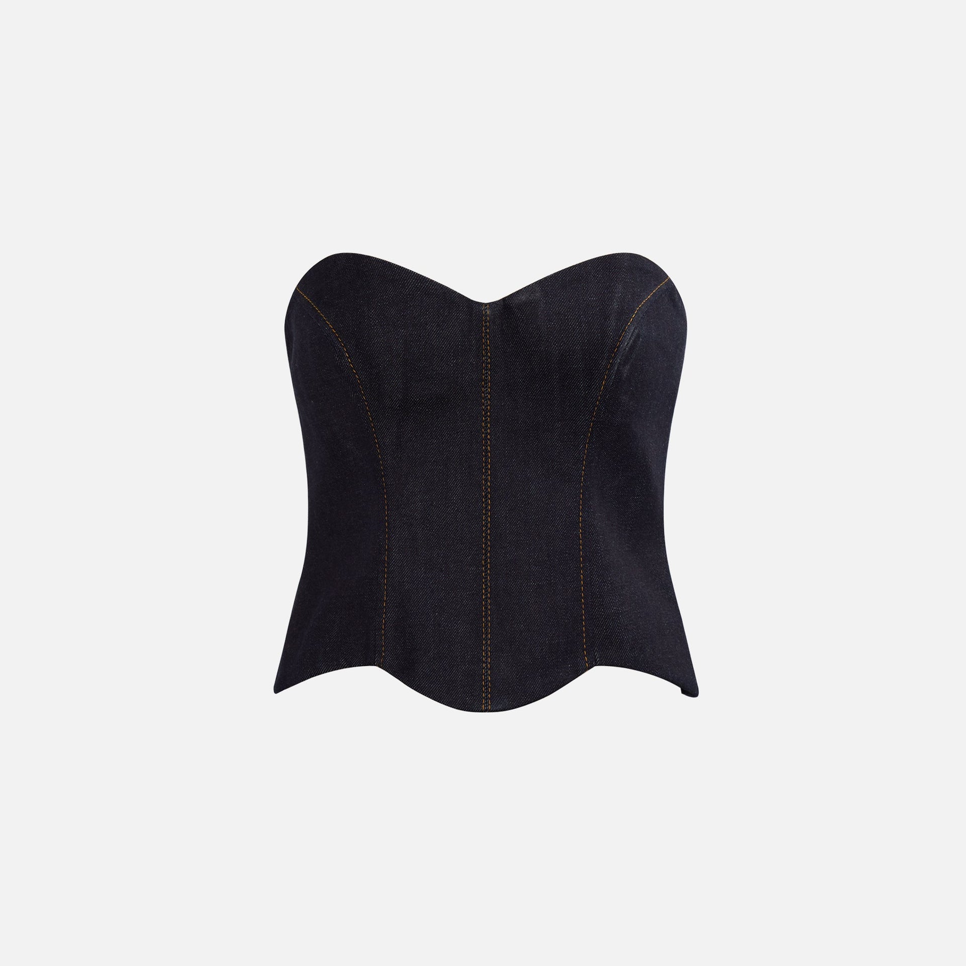 Top en denim Aya Muse Hyn - Noir
