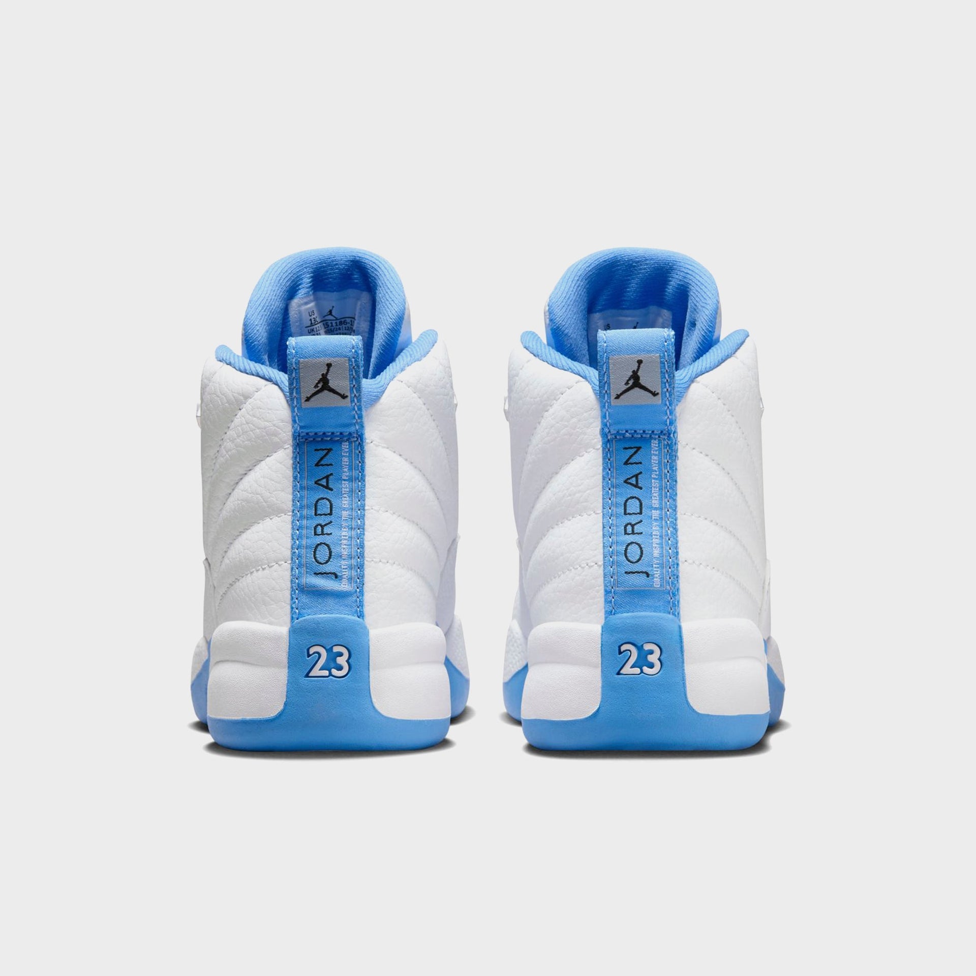 Nike Pre-School Jordan 12 Retro - White / Metallic Silver / University Blue