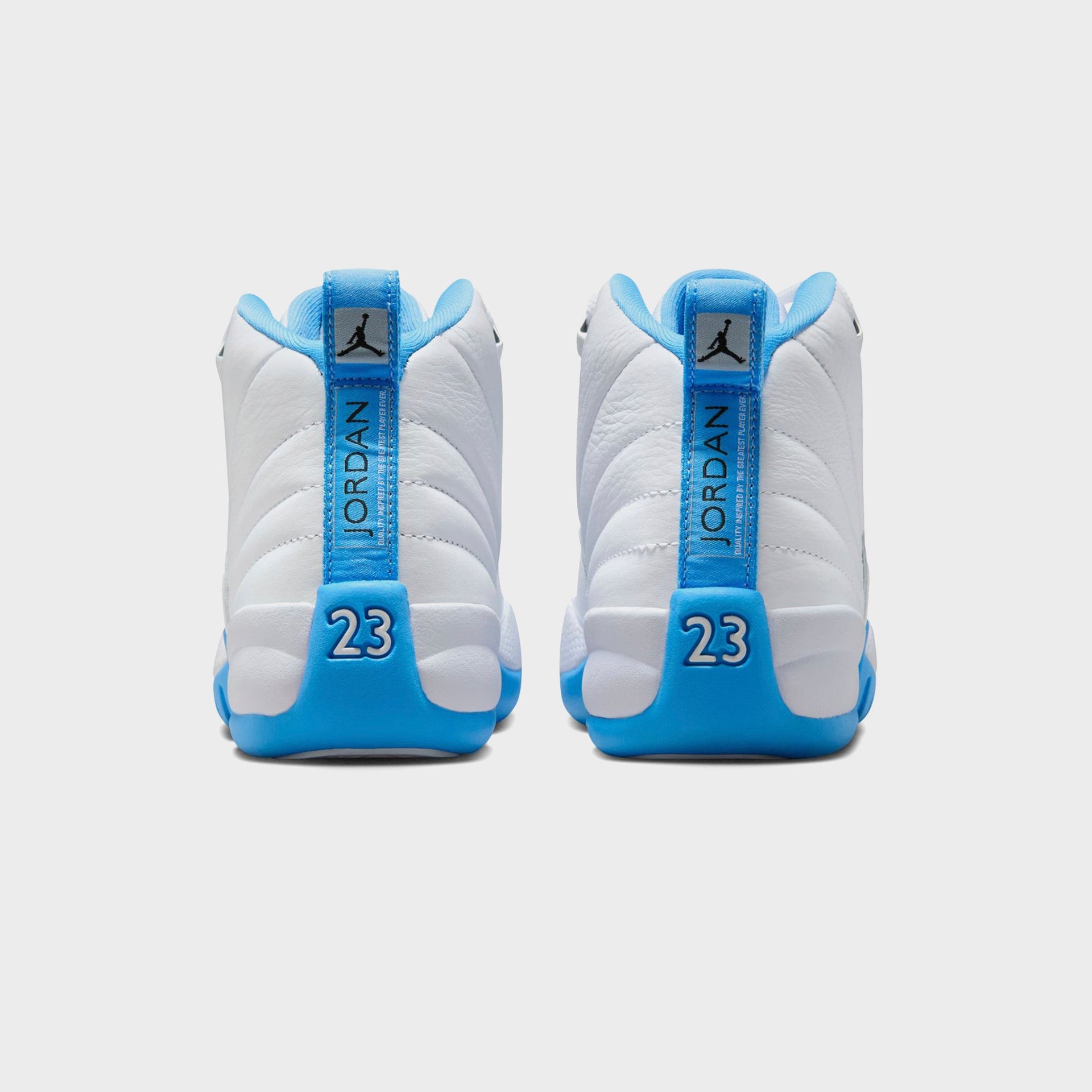 Nike Grade School Jordan 12 Retro - White / Metallic Silver / University Blue