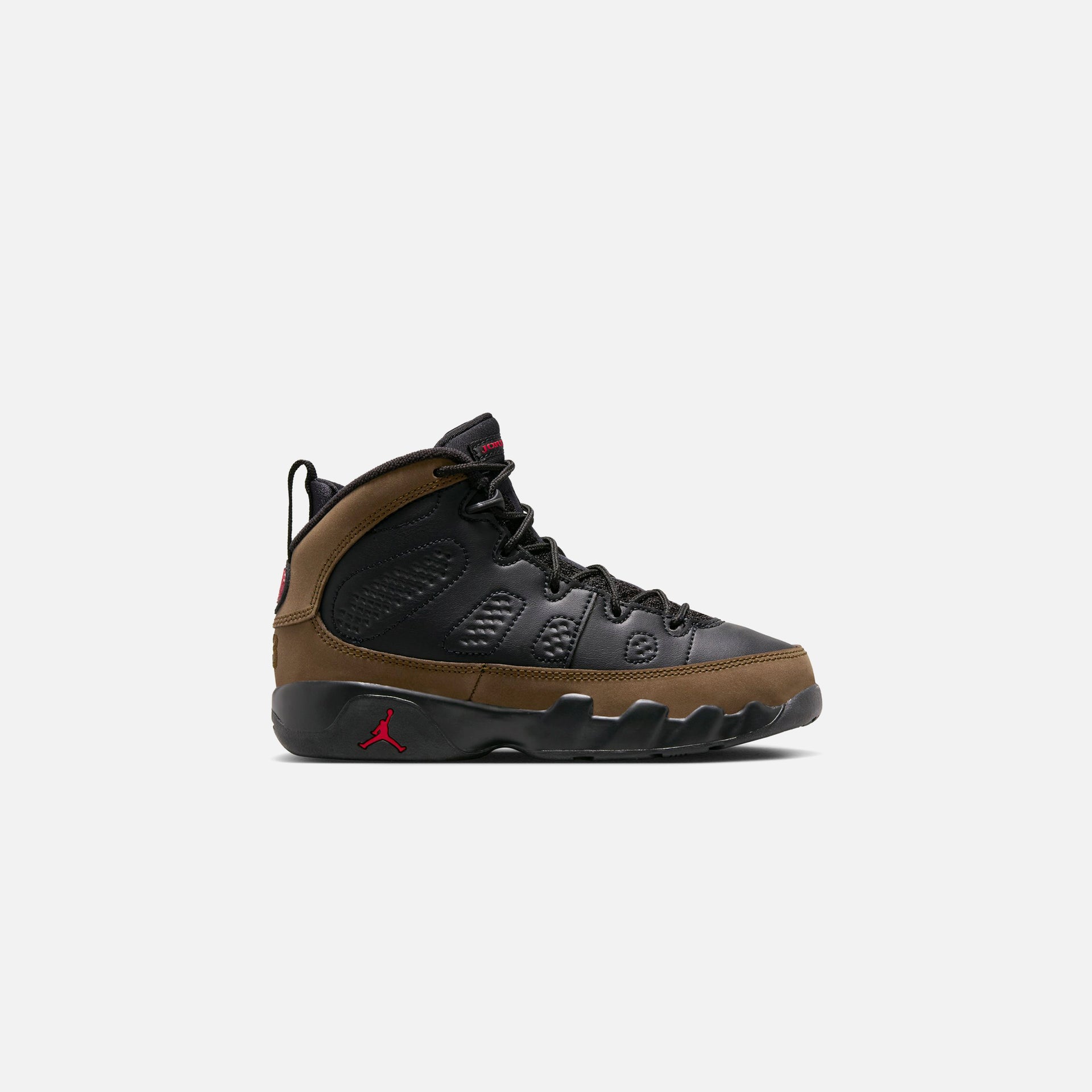 Jordan PS Air Jordan 9 Retro - Noir / Olive clair / Rouge universitaire