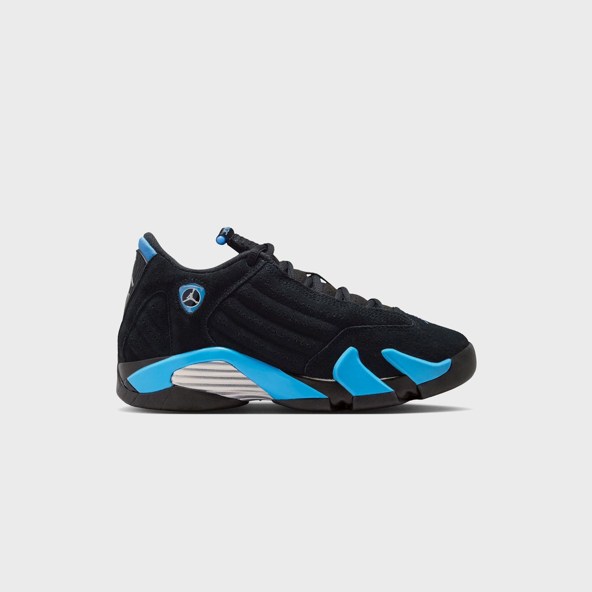 Jordan GS Air Jordan 14 Retro - Black / White / University Blue / Metallic Silver