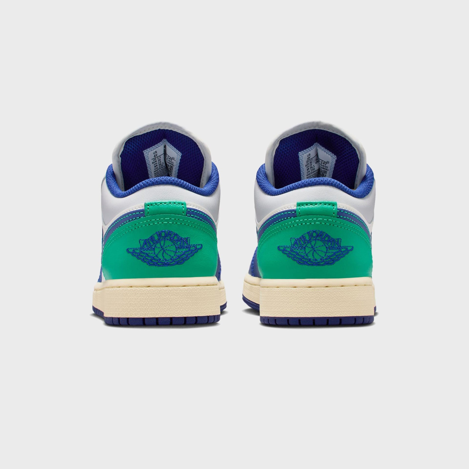 Jordan GS Air Jordan 1 Low - Sail / Deep Royal Blue / Stadium Green