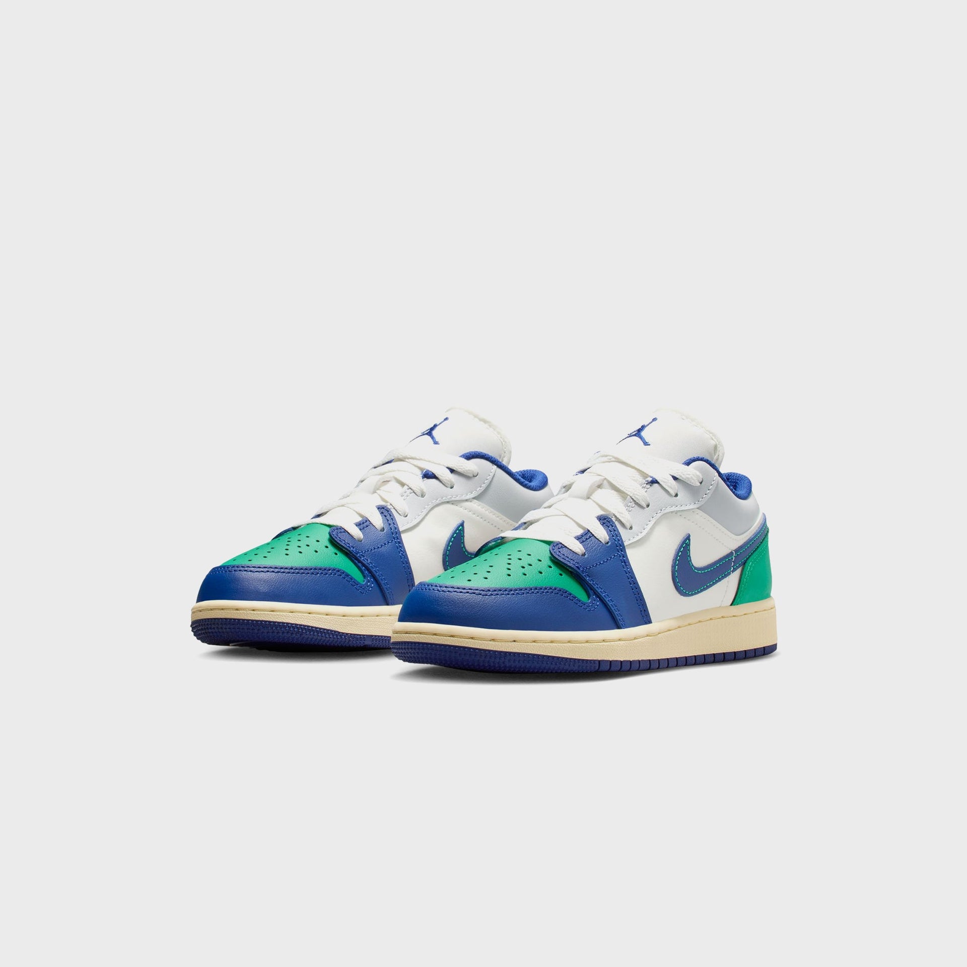 Jordan GS Air Jordan 1 Low - Sail / Deep Royal Blue / Stadium Green