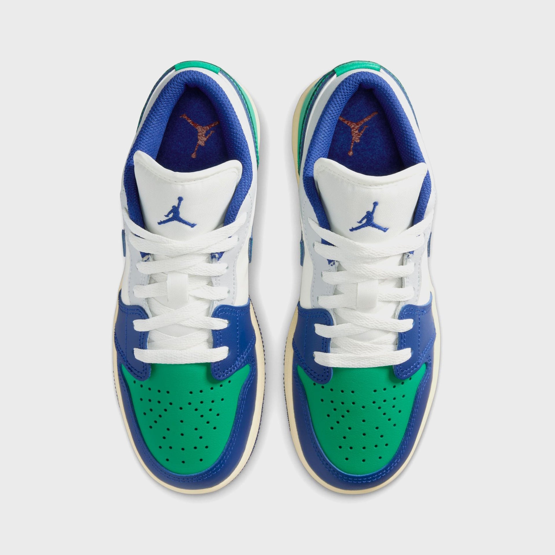 Jordan GS Air Jordan 1 Low - Sail / Deep Royal Blue / Stadium Green
