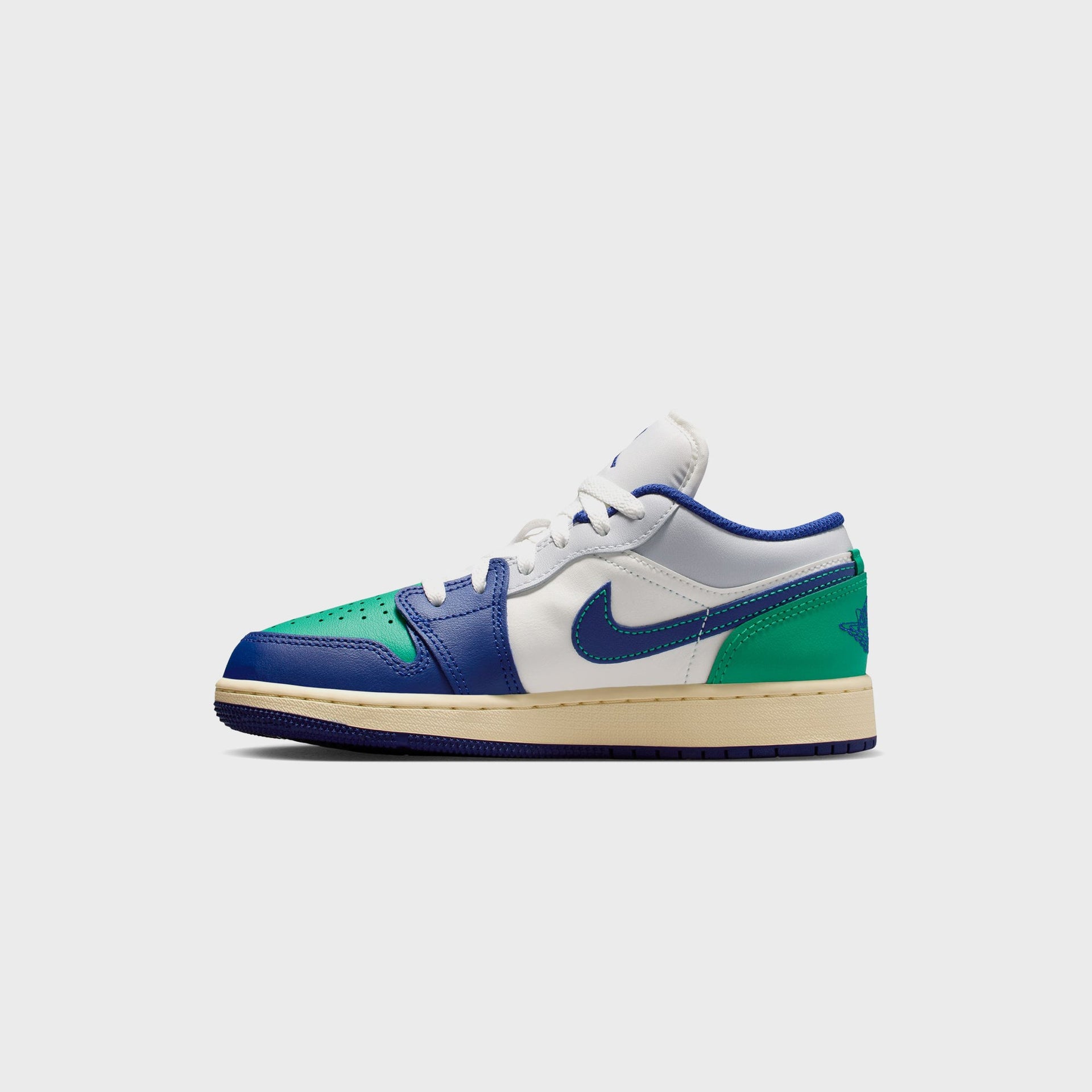 Jordan GS Air Jordan 1 Low - Sail / Deep Royal Blue / Stadium Green