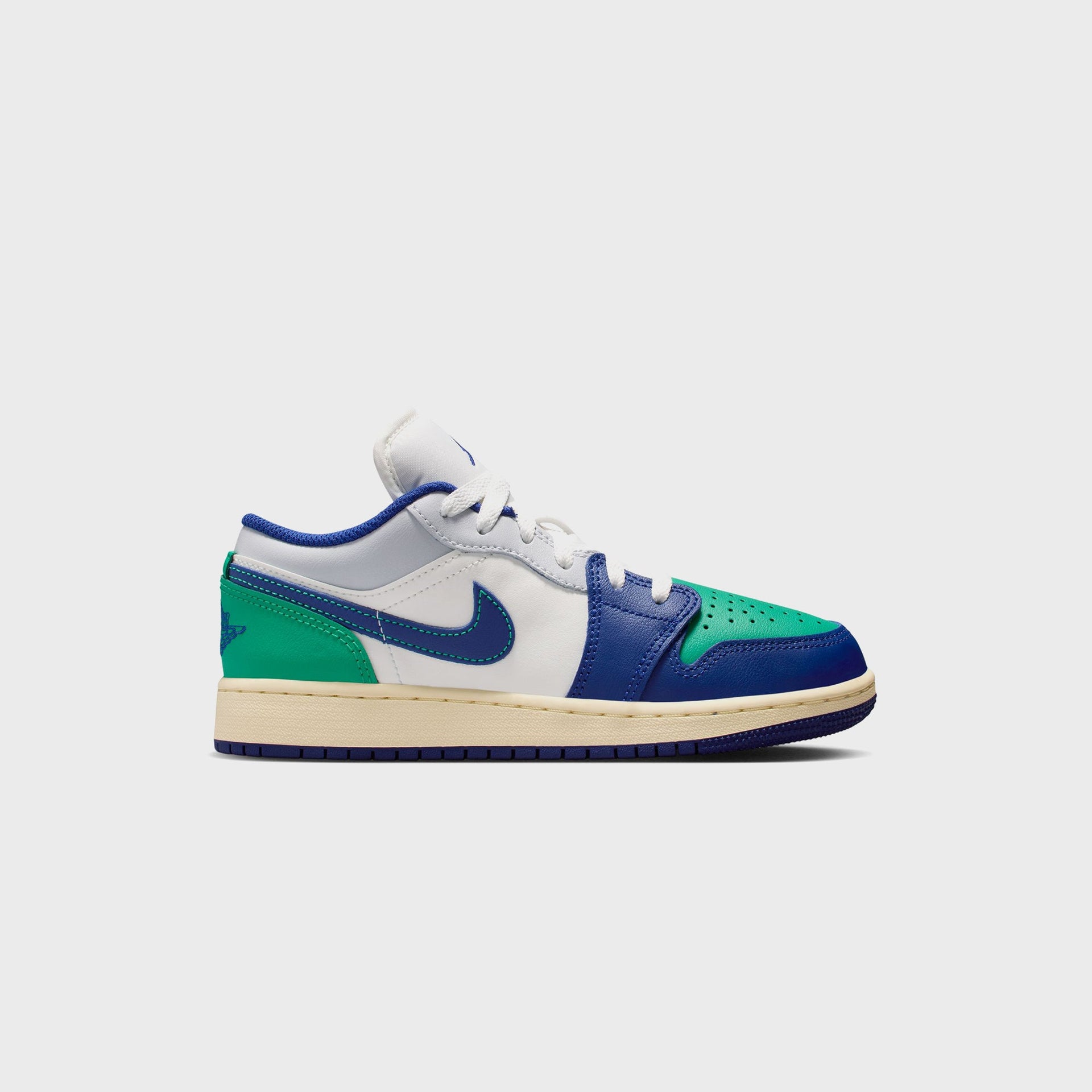 Jordan GS Air Jordan 1 Low - Sail / Deep Royal Blue / Stadium Green
