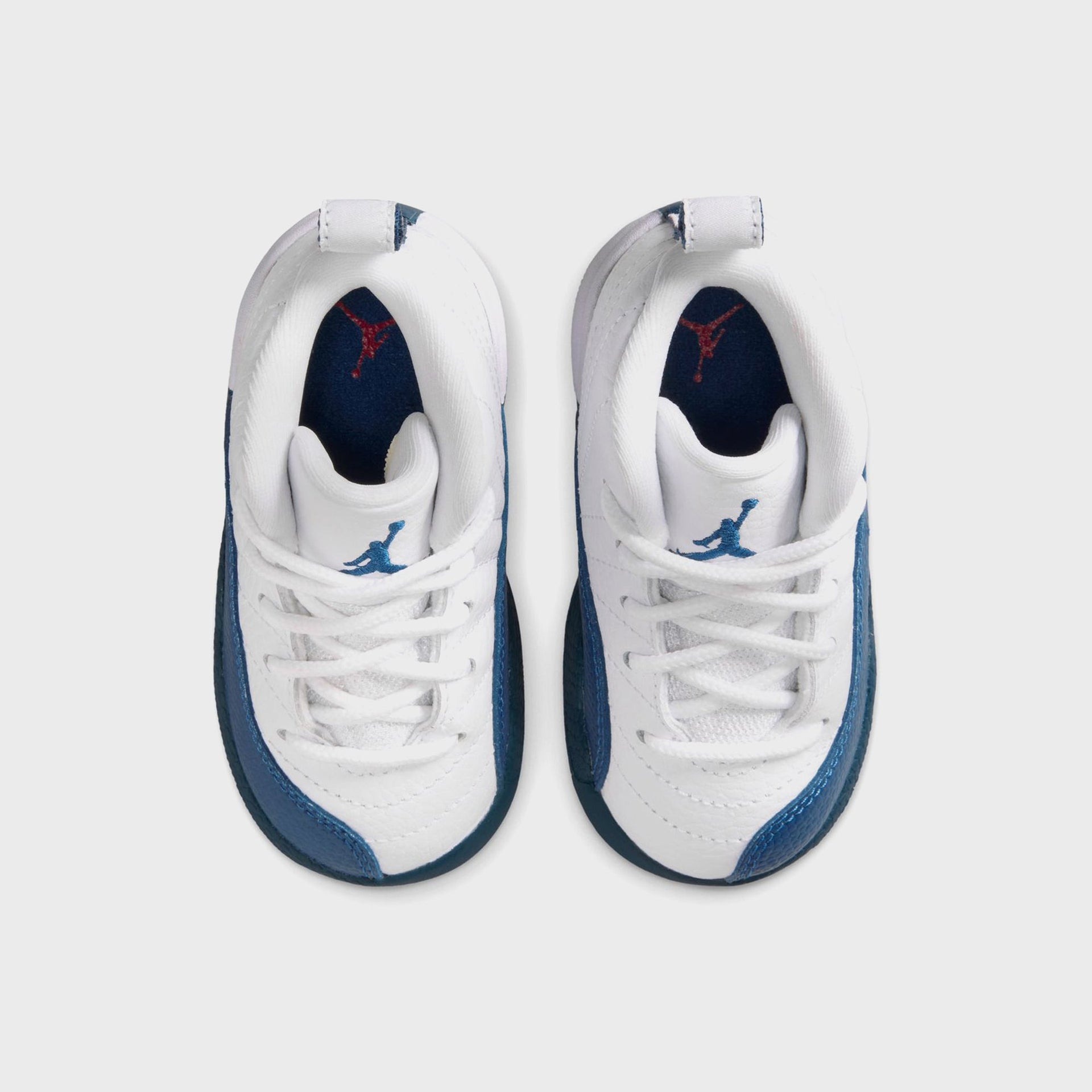 Jordan TD Air Jordan 12 Retro - White / French Blue / Metallic Silver