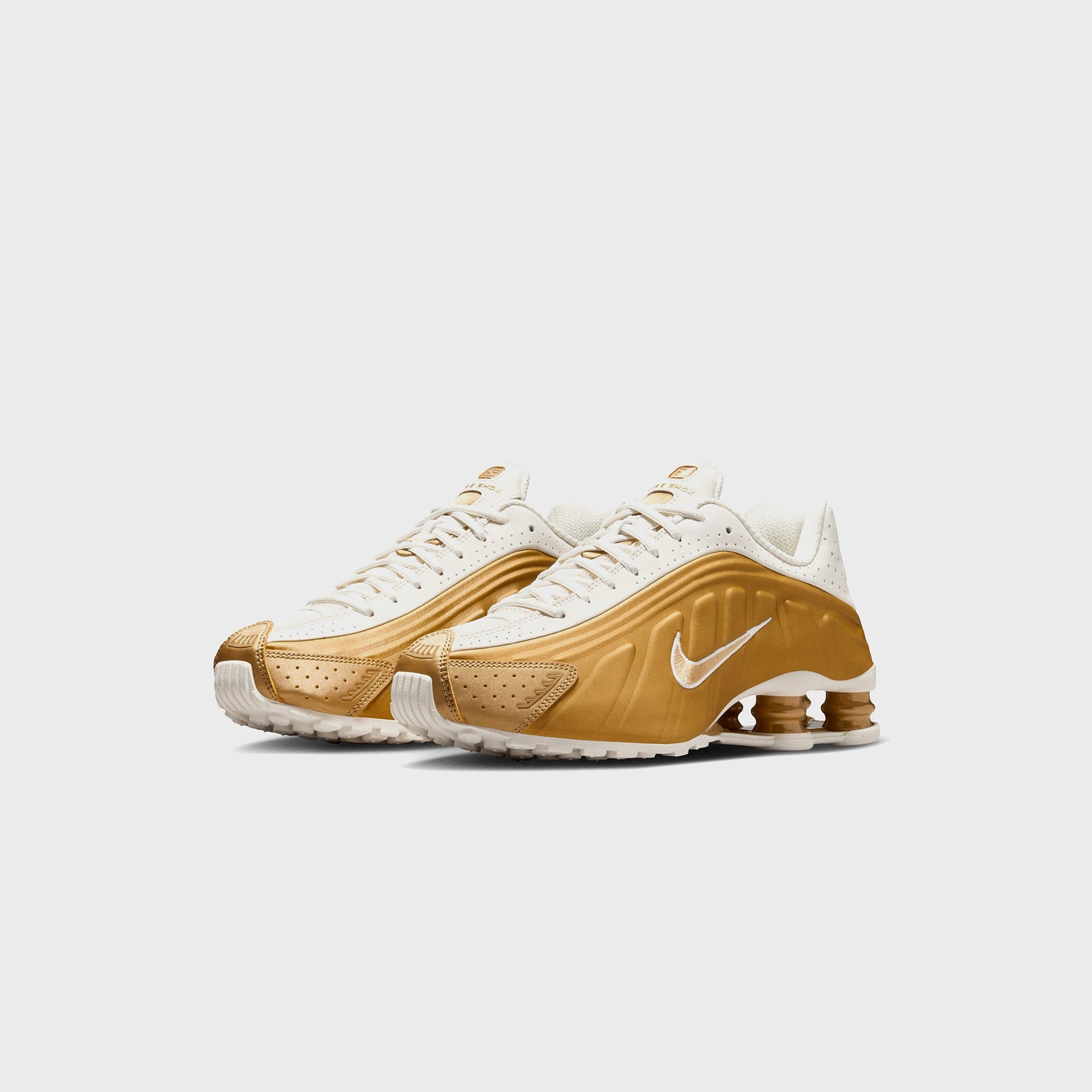 Nike WMNS Shox R4 - Soft Pearl / Metallic Gold