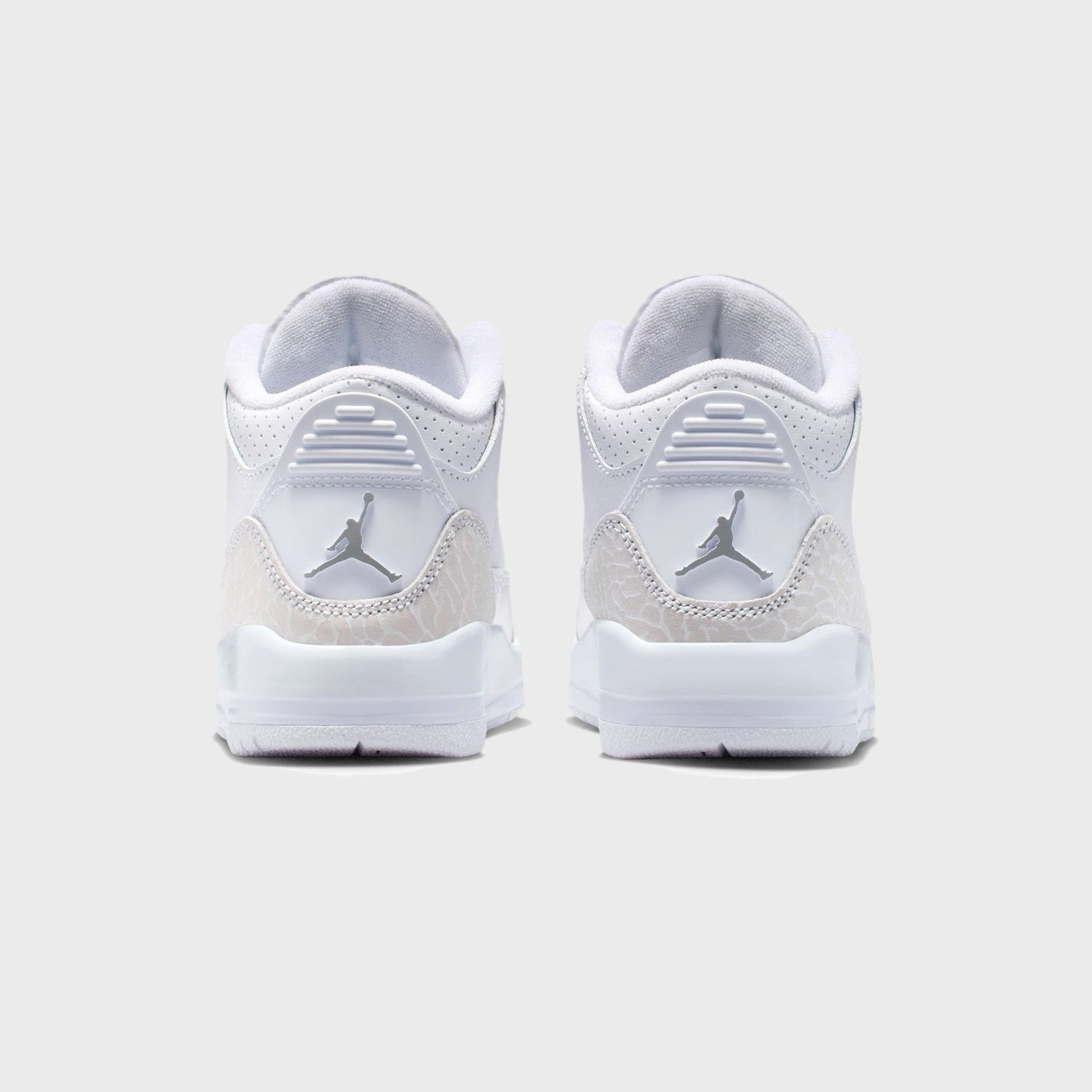 Nike PS Air Jordan 3 Retro - White / Metallic Silver / White