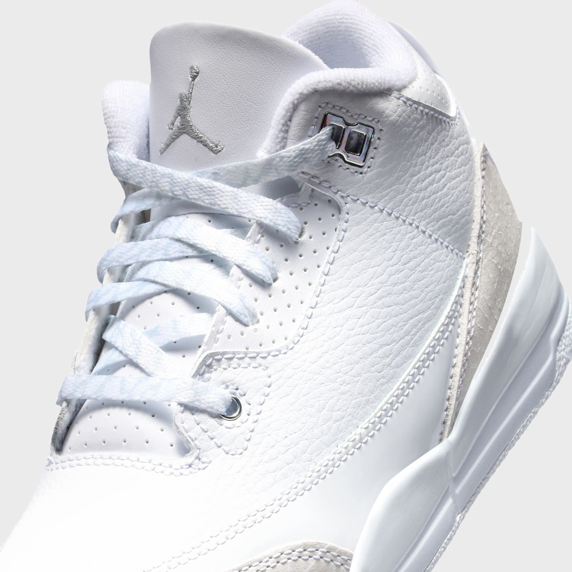 Nike PS Air Jordan 3 Retro - White / Metallic Silver / White