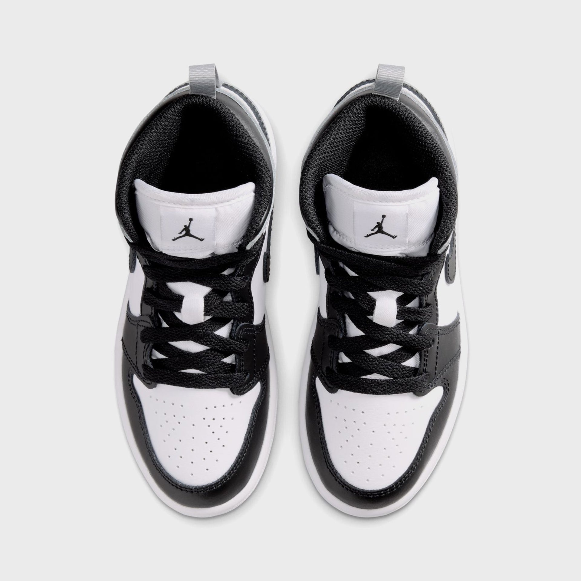 Jordan PS Air Jordan 1 Mid - White / Black / Light Smoke Grey