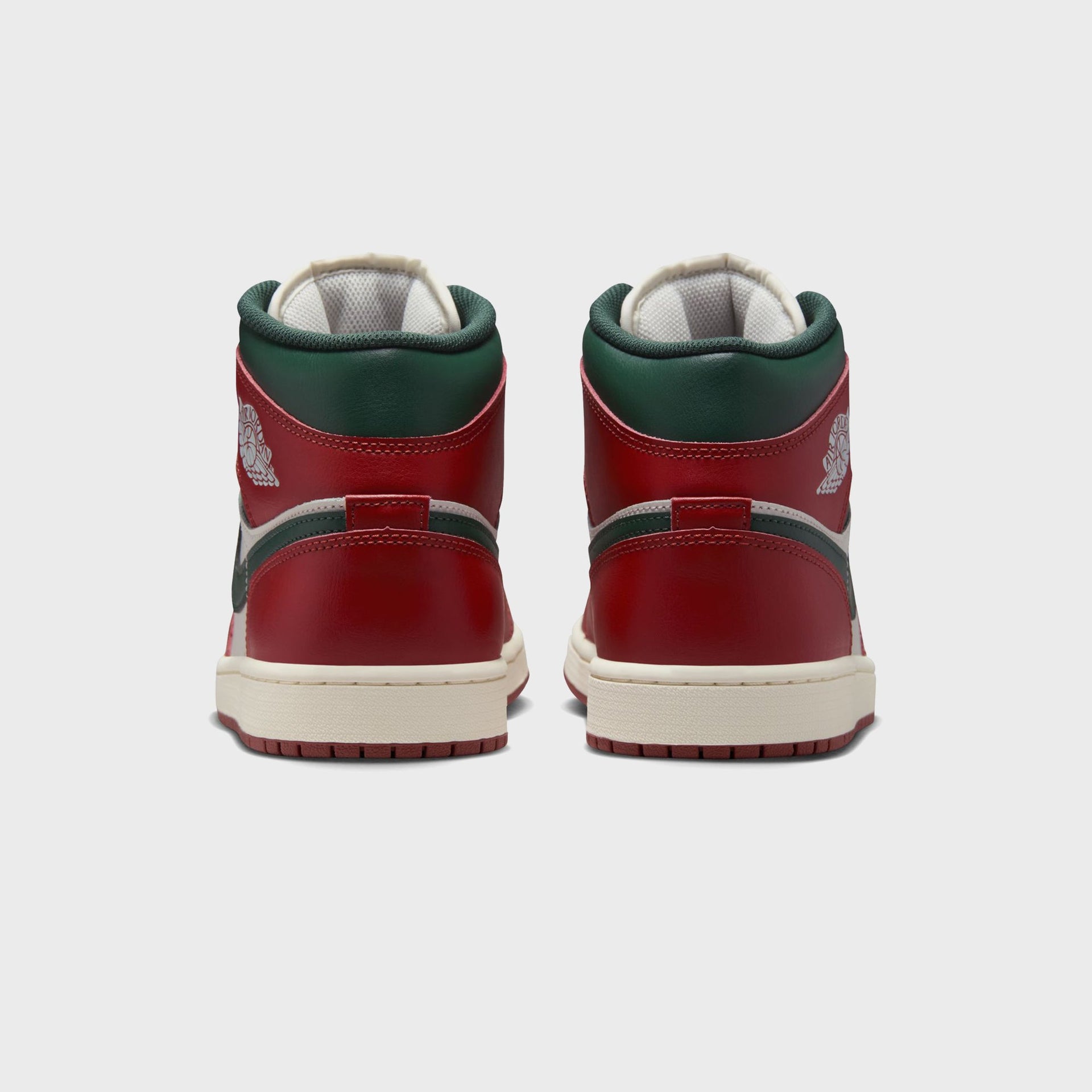Jordan Air Jordan 1 Mid - Sail / Midnight Green / Pure Platinum / Redstone