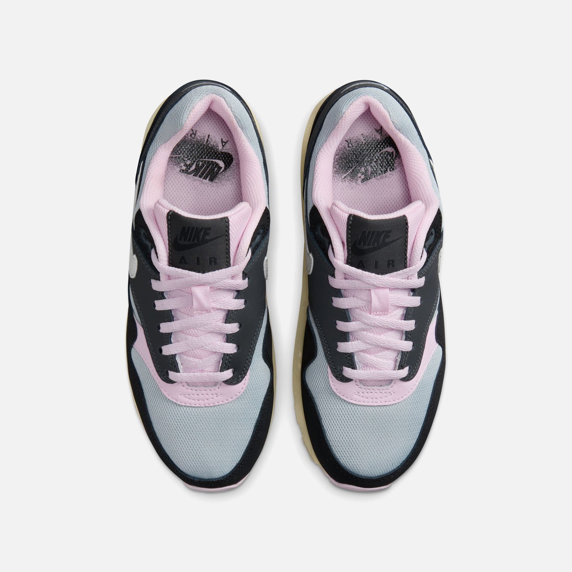 Nike GS Air Max 1 - Noir / Blanc sommet / Anthracite / Mousse rose
