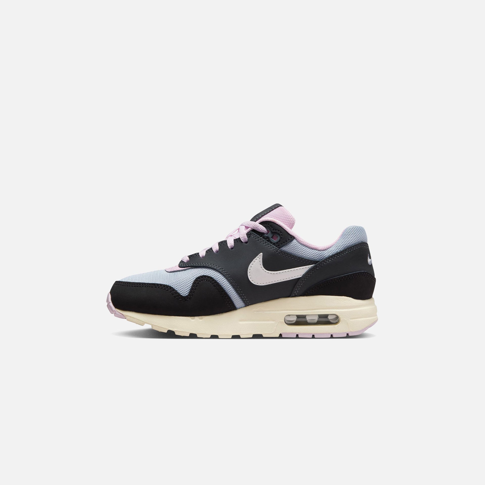 Nike GS Air Max 1 - Noir / Blanc sommet / Anthracite / Mousse rose