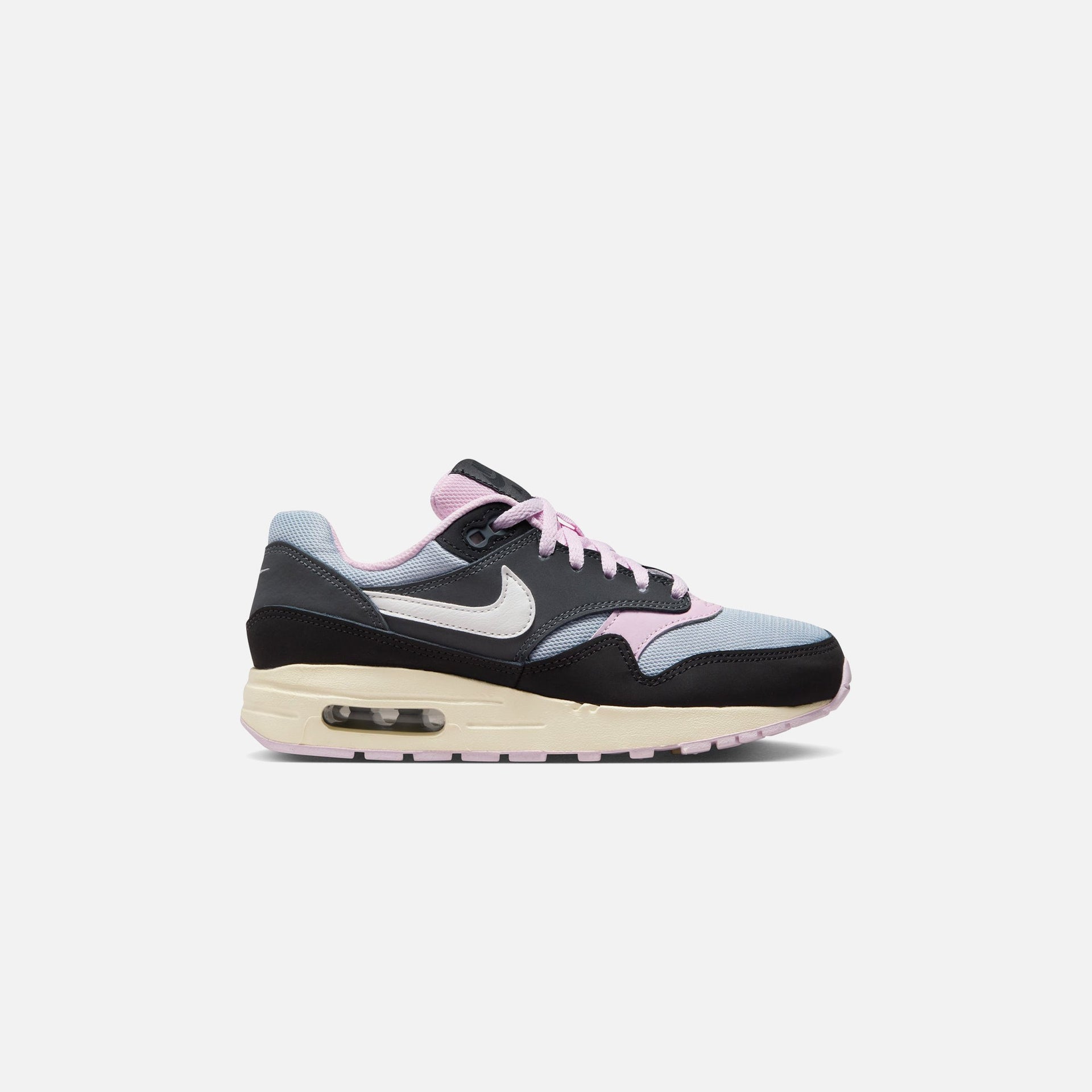 Nike GS Air Max 1 - Noir / Blanc sommet / Anthracite / Mousse rose