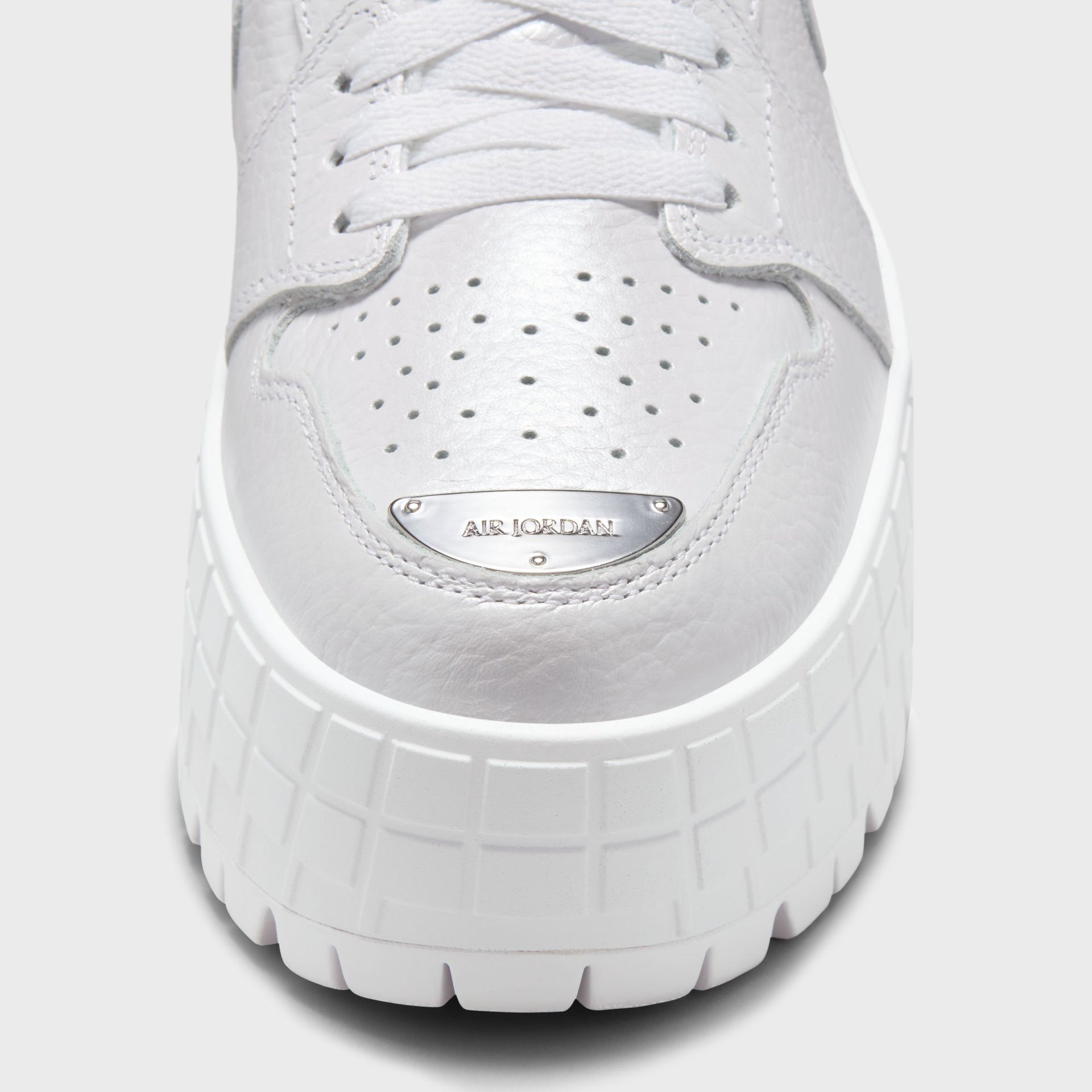 Nike Air Jordan 1 Brooklyn Low - White / Metallic Silver