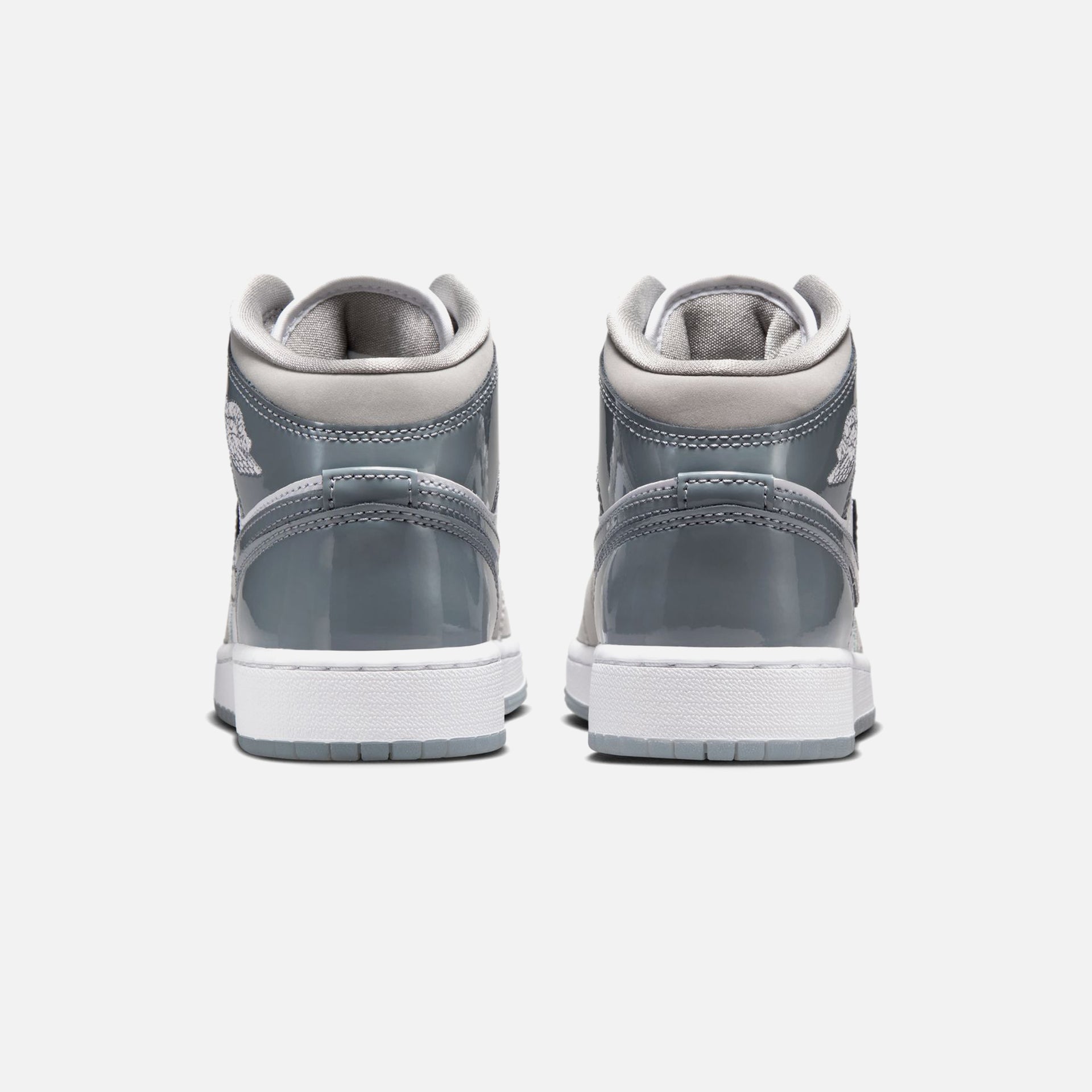 Nike GS Air Jordan 1 Mid SE - White / Cool Grey / Med Grey