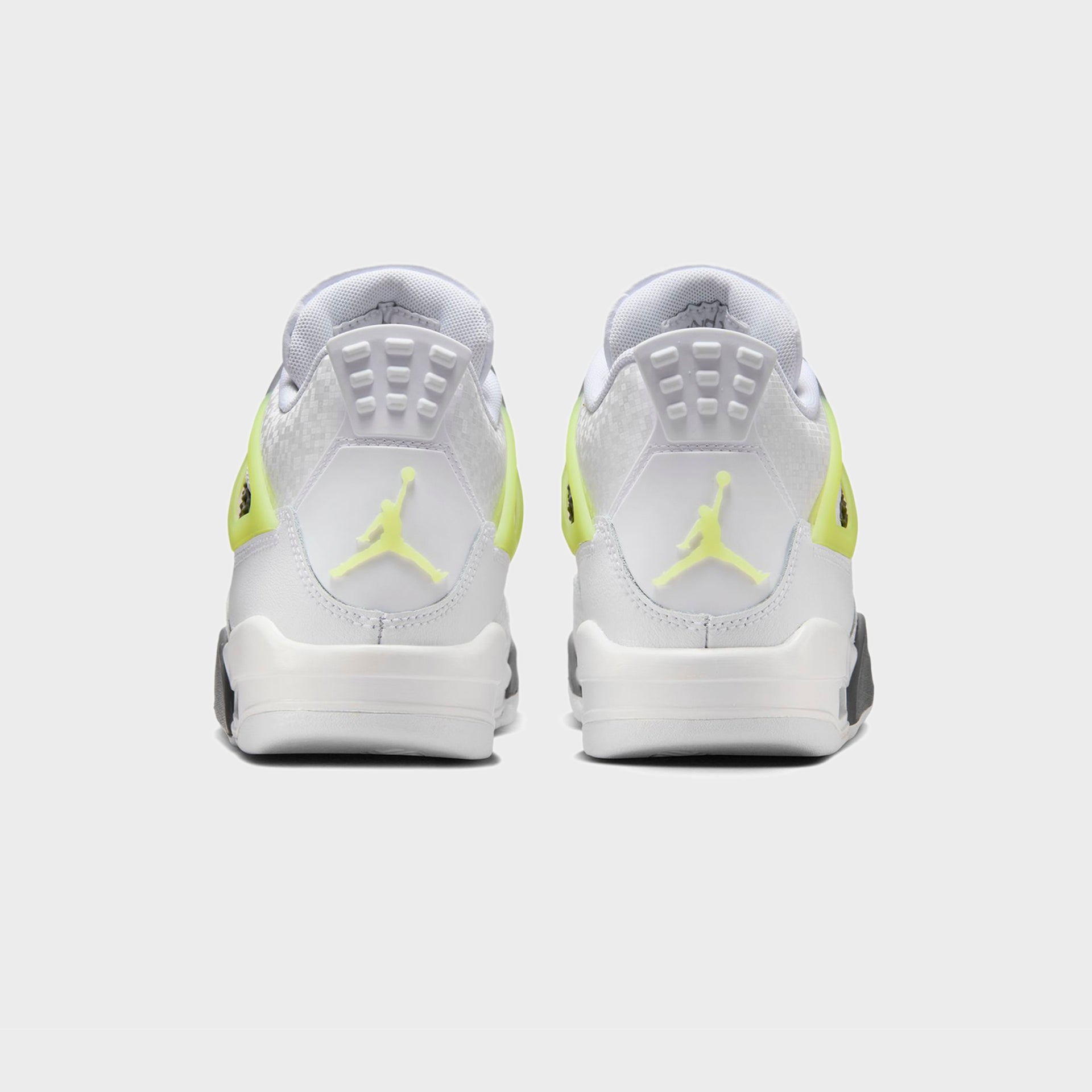Jordan GS Air Jordan 4 Retro - White / Light Lemon Twist / Light Graphite