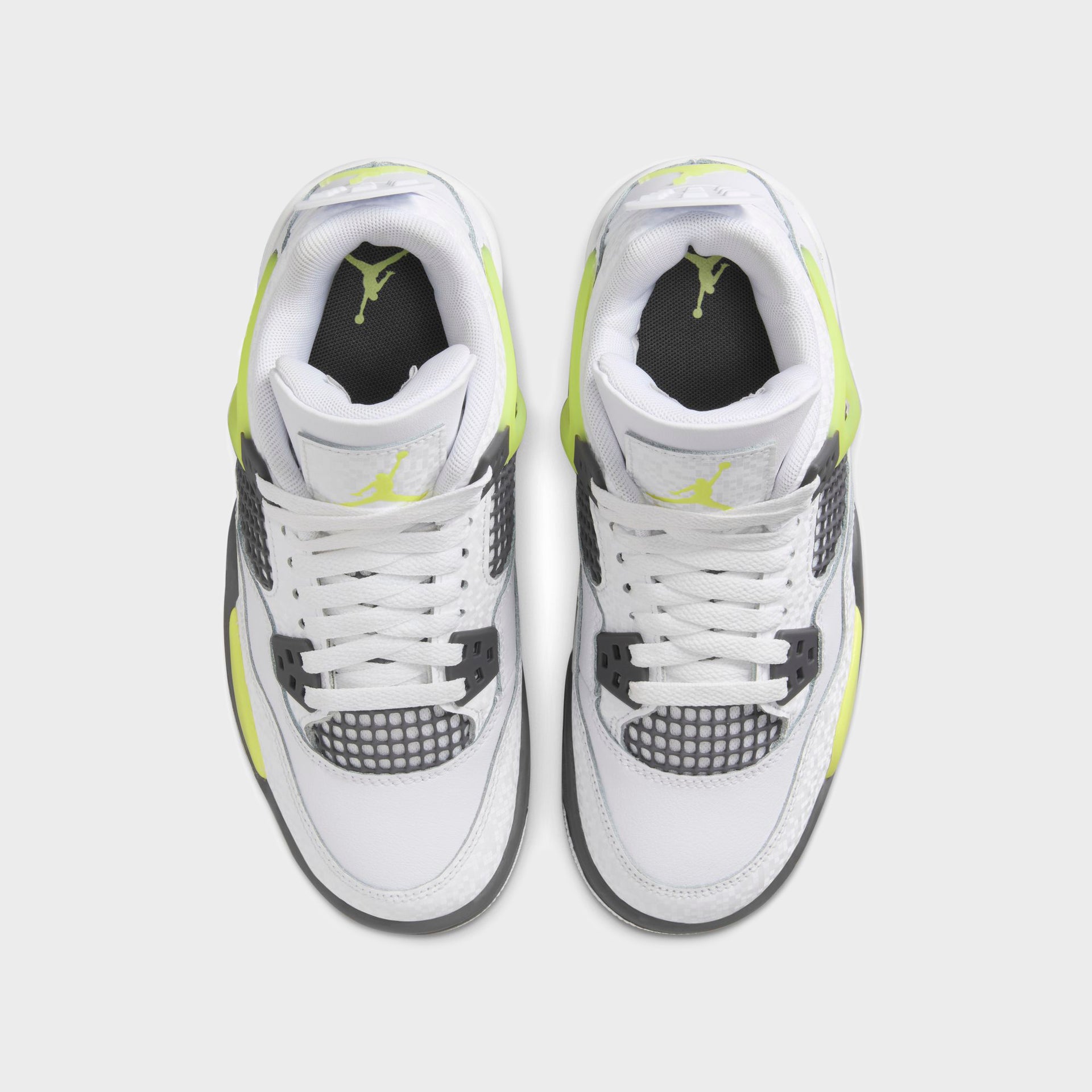 Jordan GS Air Jordan 4 Retro - White / Light Lemon Twist / Light Graphite