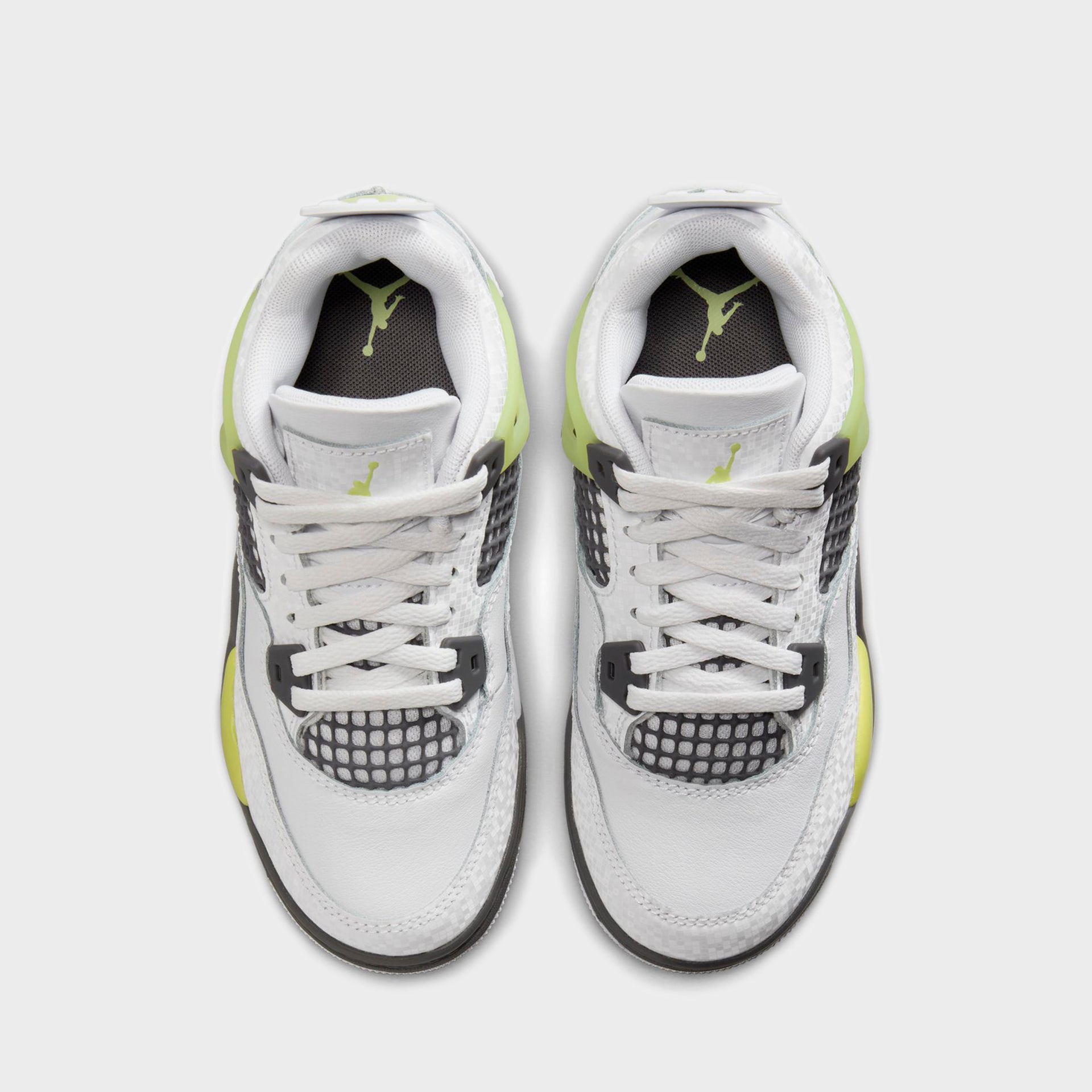 Jordan PS Air Jordan 4 Retro - White / Light Lemon Twist / Light Graphite