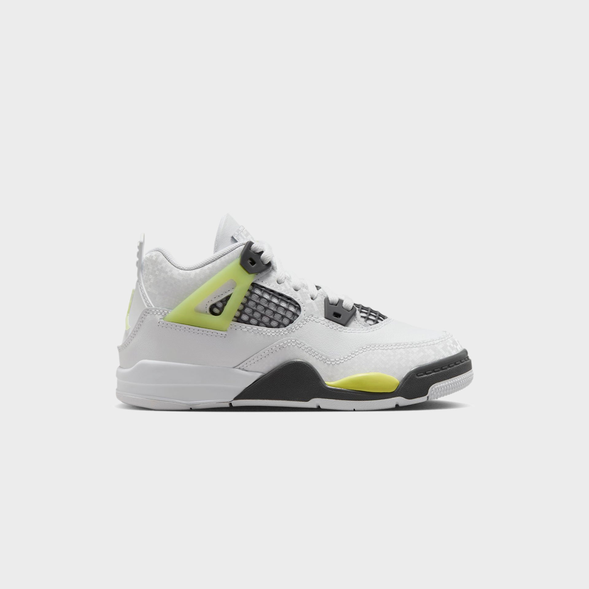 Jordan PS Air Jordan 4 Retro - White / Light Lemon Twist / Light Graphite