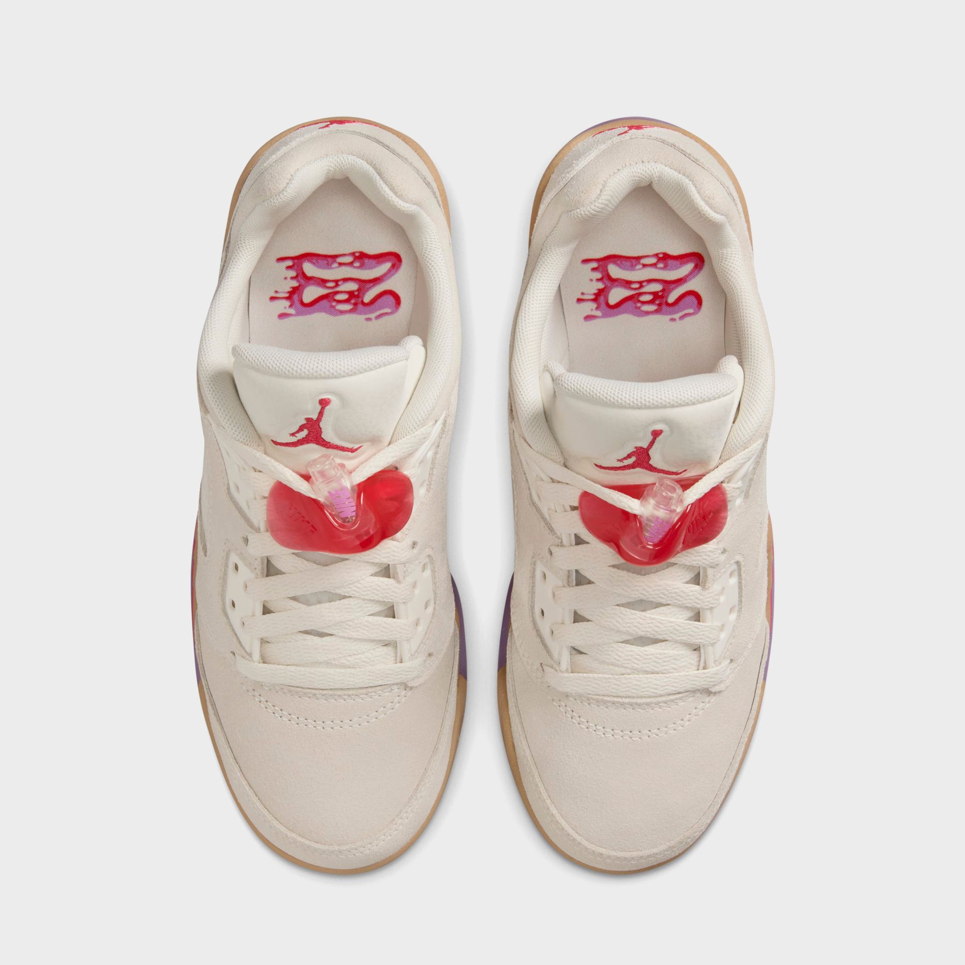 Jordan GS Air Jordan 5 Retro Low - Pale Ivory / Fusion Red / Desert
