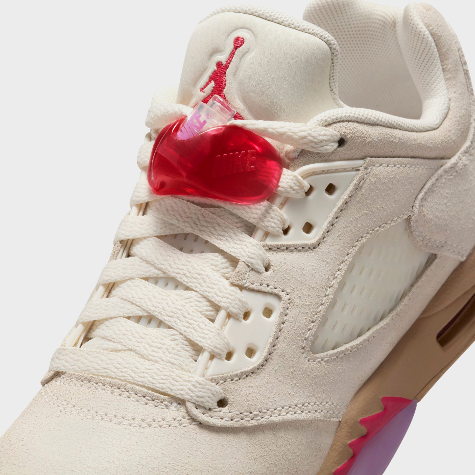 Jordan GS Air Jordan 5 Retro Low - Pale Ivory / Fusion Red / Desert