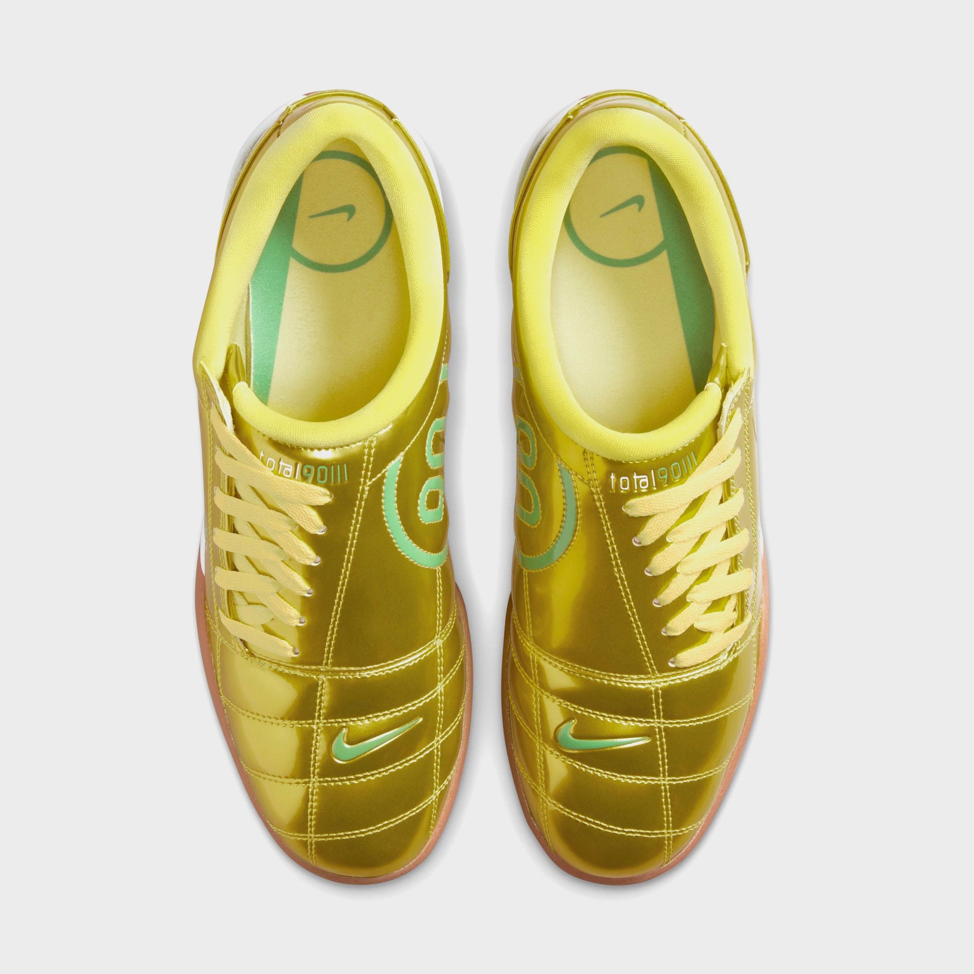Nike T90 SP - Jaune dynamique / Vert scintillant / Gomme / Marron moyen